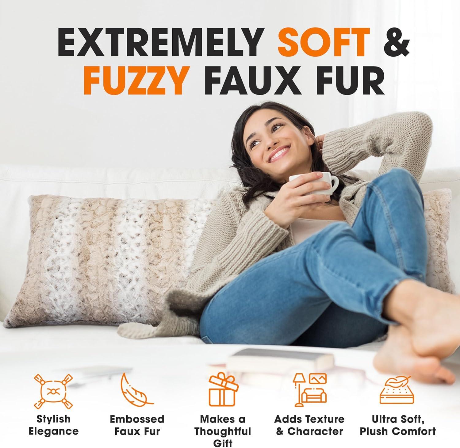 Faux Fur Pillow Cover & Insert