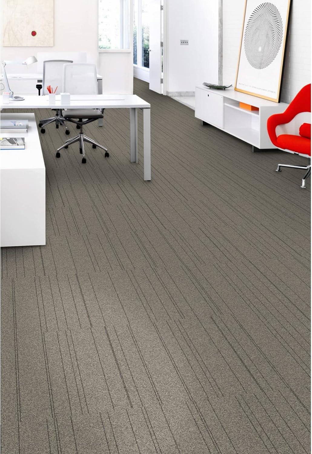 Mohawk Basics 24" x 24" Carpet Tile Sample with EnviroStrand™ PET Fiber in Neutral (1 piece)