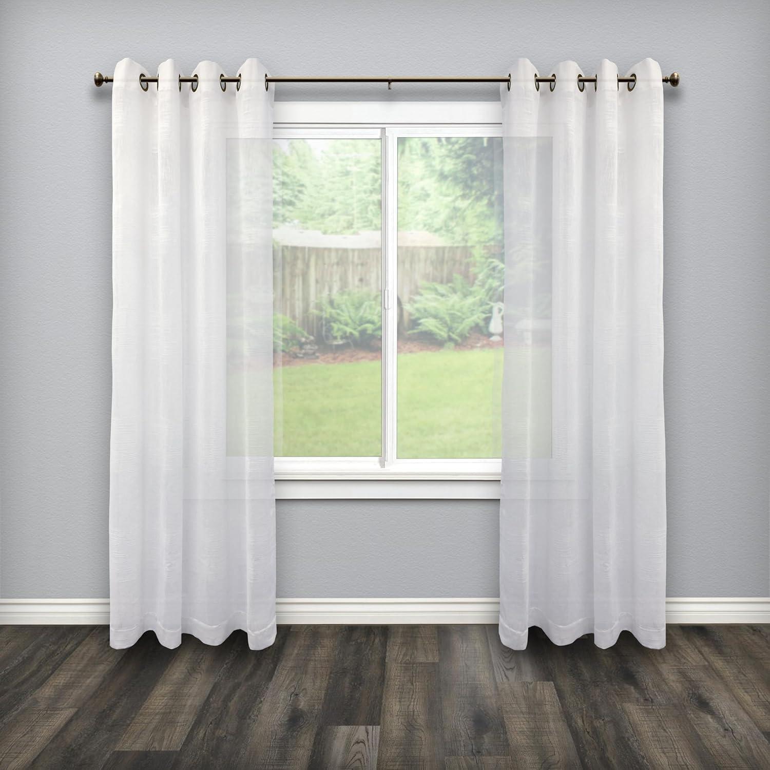 Fairbanks Dark Bronze Adjustable Curtain Rod Set with Finials