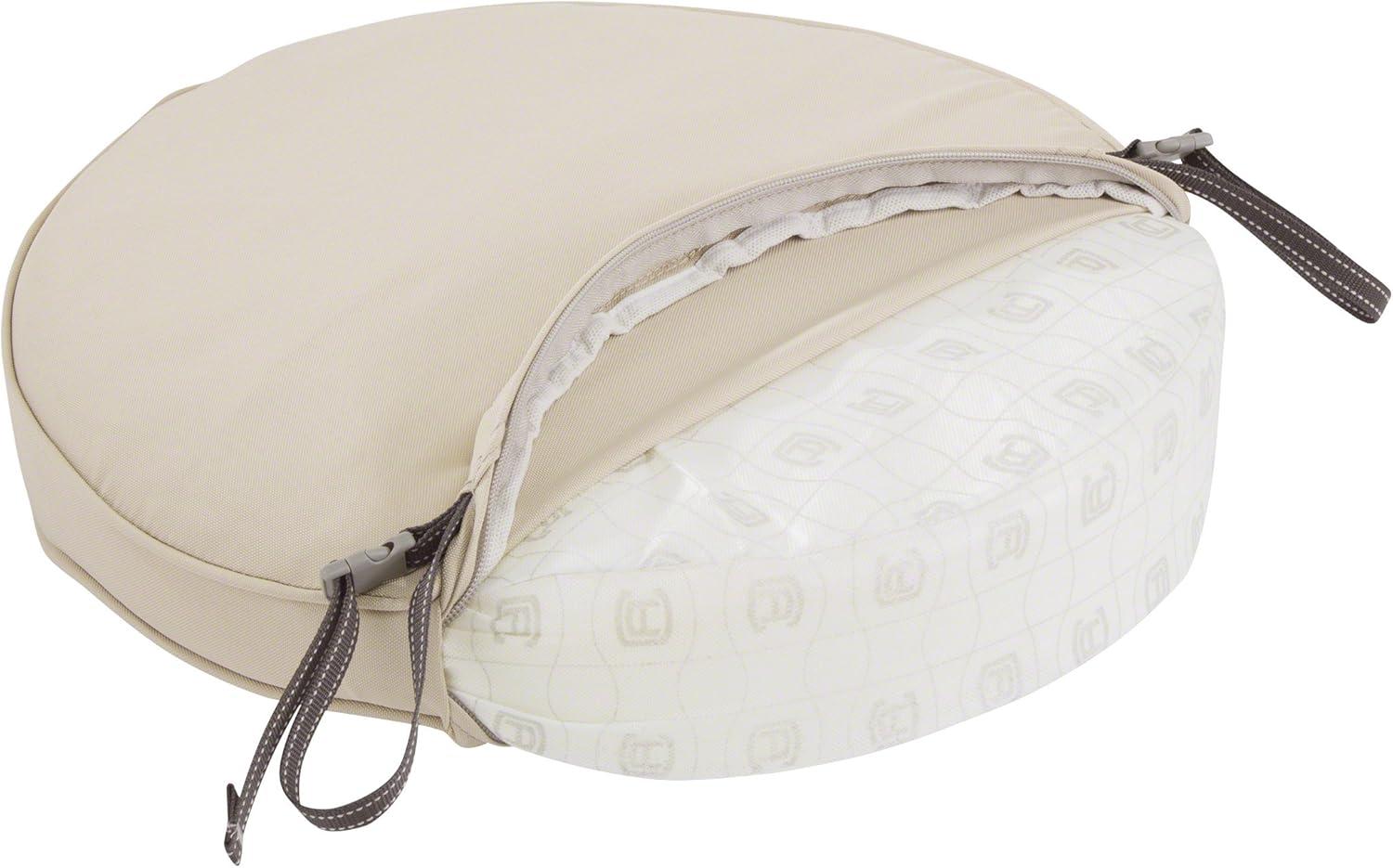 Classic Accessories Montlake FadeSafe Water-Resistant Patio Dining Seat Cushion, 18 x 2 inch, Antique Beige