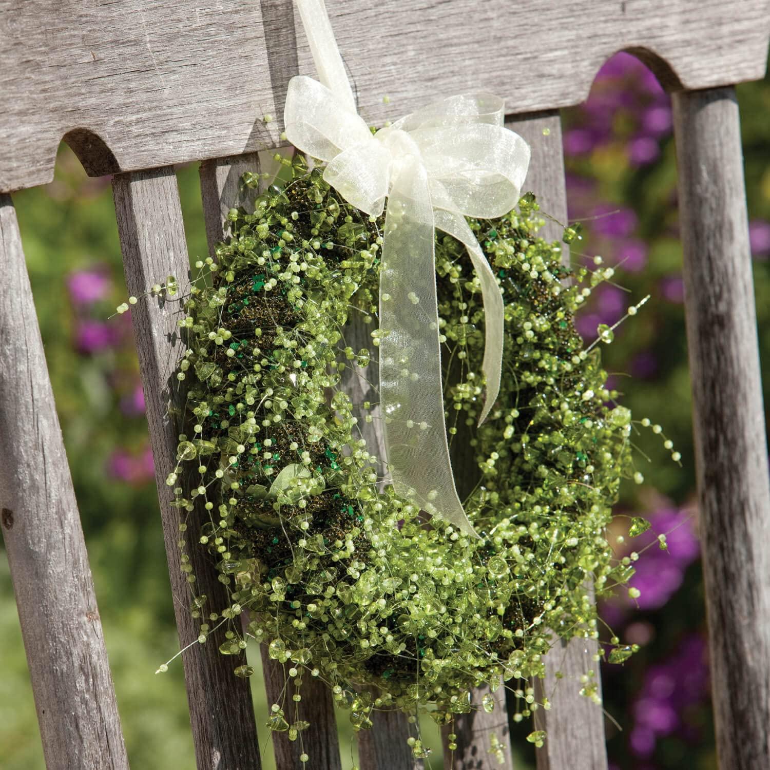Sullivans Beaded Garland 60"L Green
