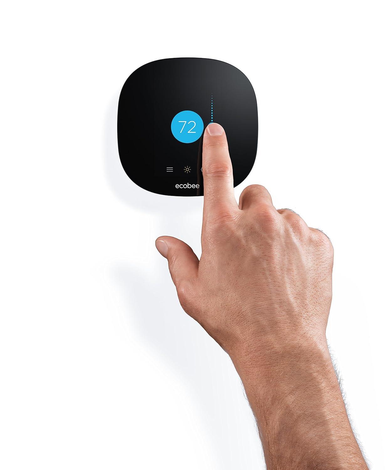 Ecobee Black Touchscreen Smart Wi-Fi Thermostat
