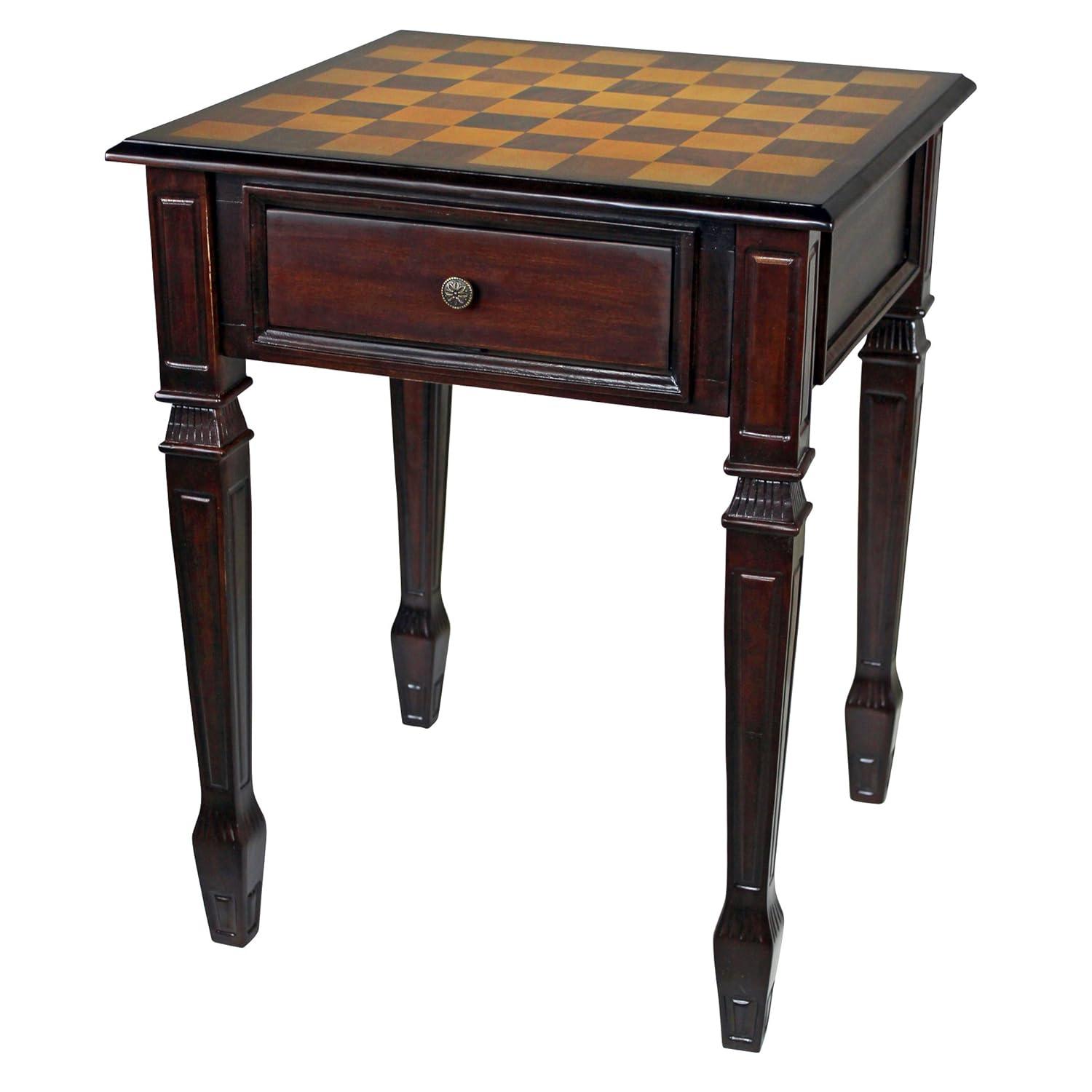 Design Toscano Walpole Manor 20.5" Square Chess Table