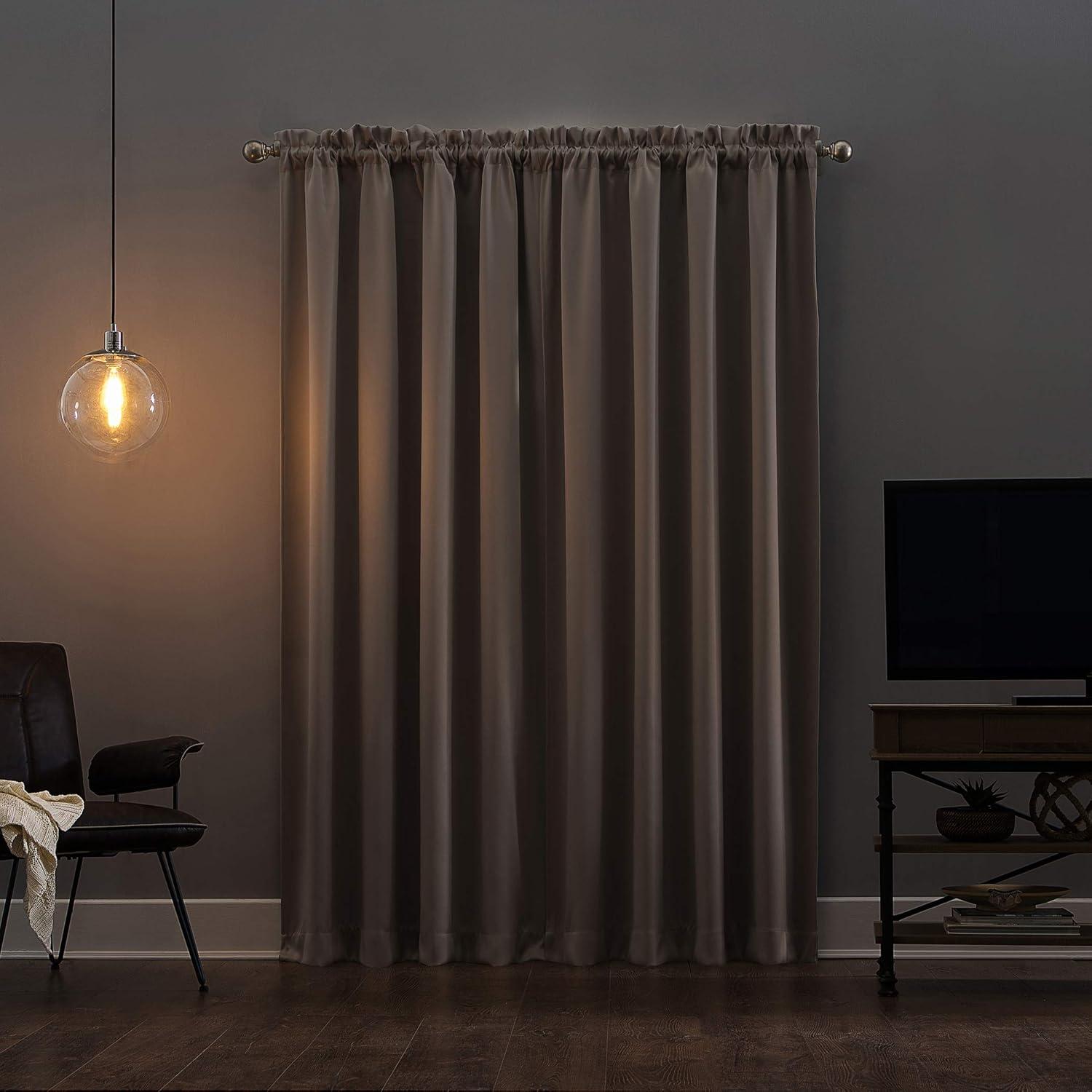 Sun Zero Blackout Oslo Theater Grade Rod Pocket Curtain Panel