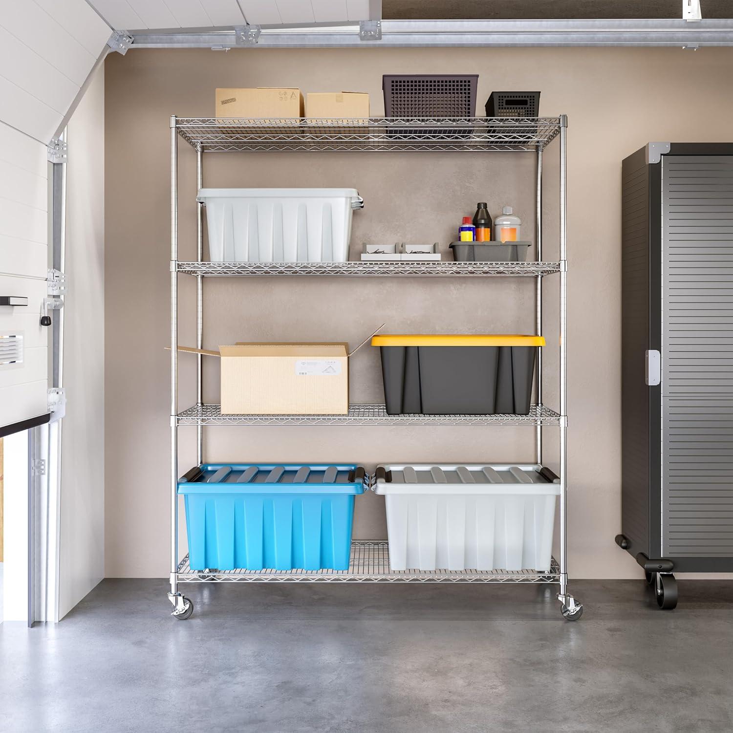 Wire Rolling Storage Cart