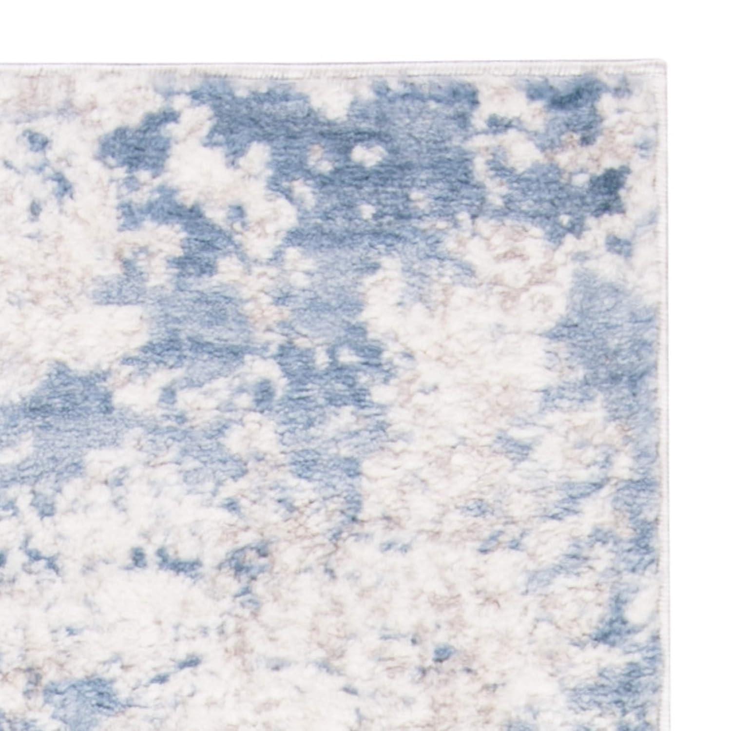 Amelia 700 ALA705 Machine Made Loomed Runner Rug - Grey/Blue - 2'-2" X 10' - Safavieh