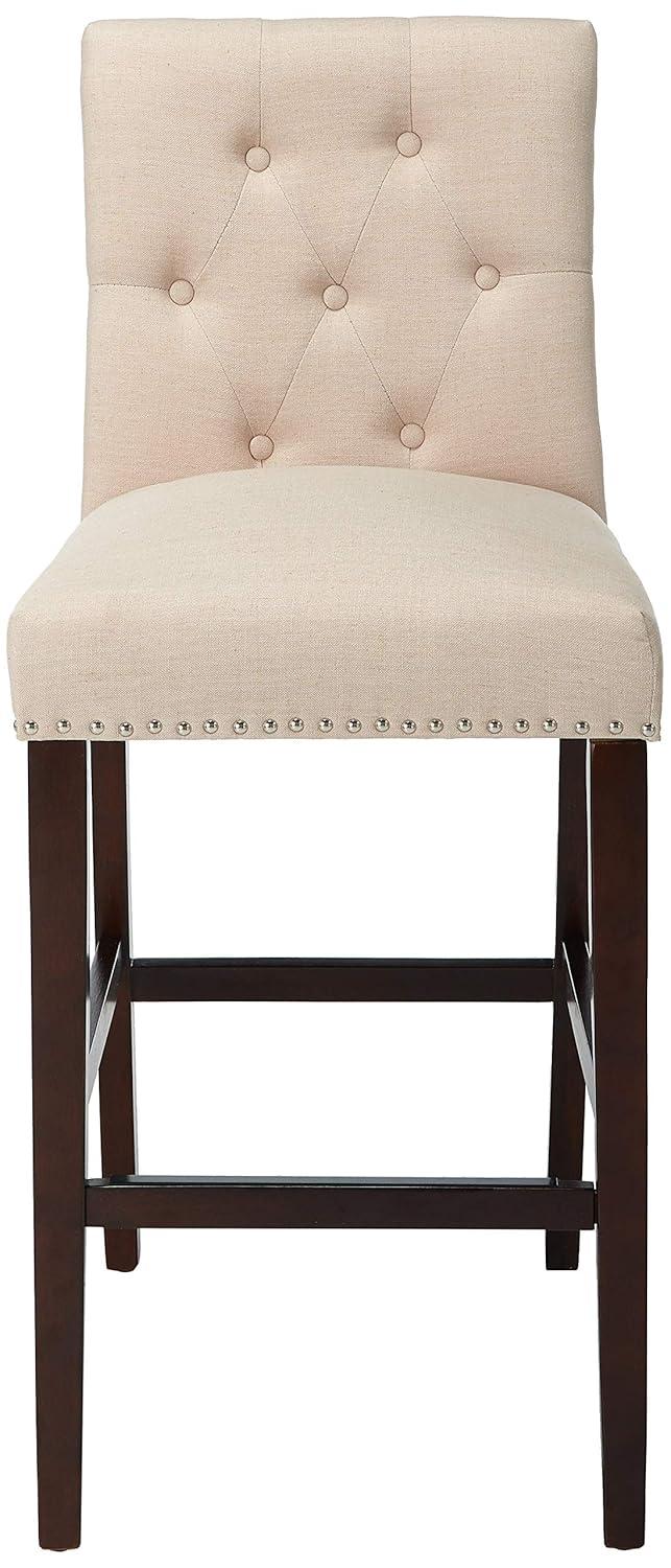 McLoud Upholstered Counter Stool with Solid Wood Frame