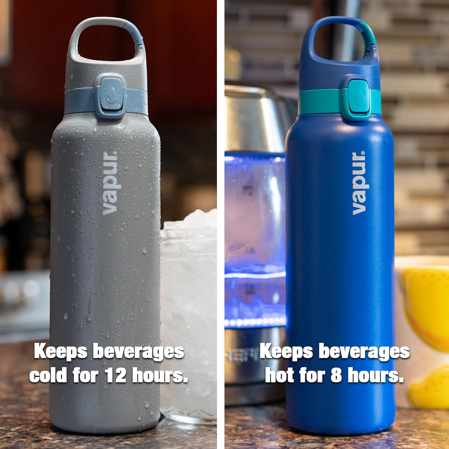 Vapur Chill Double Steel Wall Insulated Water Bottle 20 oz. Admiral Blue (30181)