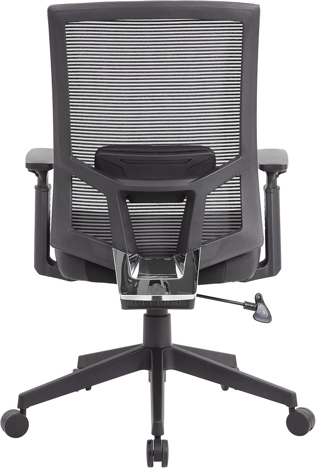 Black High Back Mesh and Vinyl Adjustable Task Chair