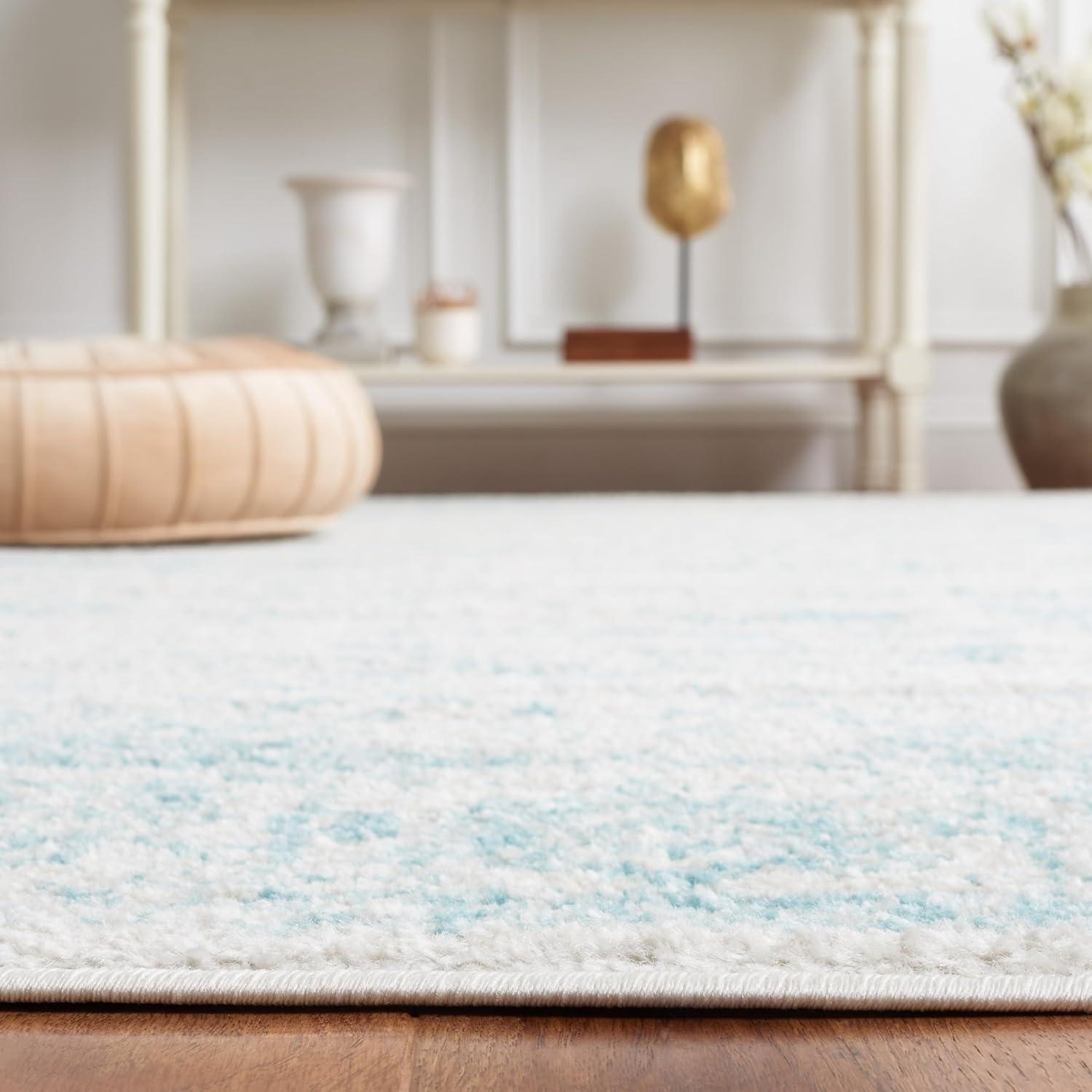 Adirondack ADR109 Machine Made Indoor Area Rug - Ivory/Light Blue - 6'x9' - Safavieh