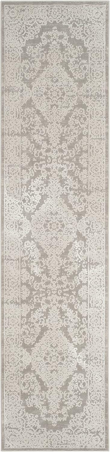 Princeton PRN713 Power Loomed Indoor Runner Rug - Grey/Beige - 2'x10' - Safavieh.