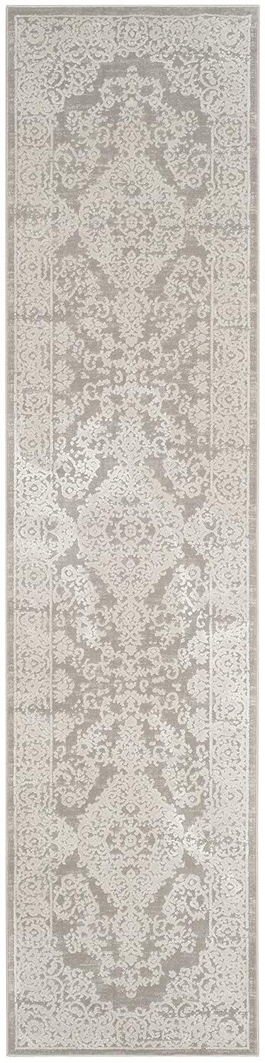 Princeton PRN713 Power Loomed Indoor Runner Rug - Grey/Beige - 2'x10' - Safavieh.