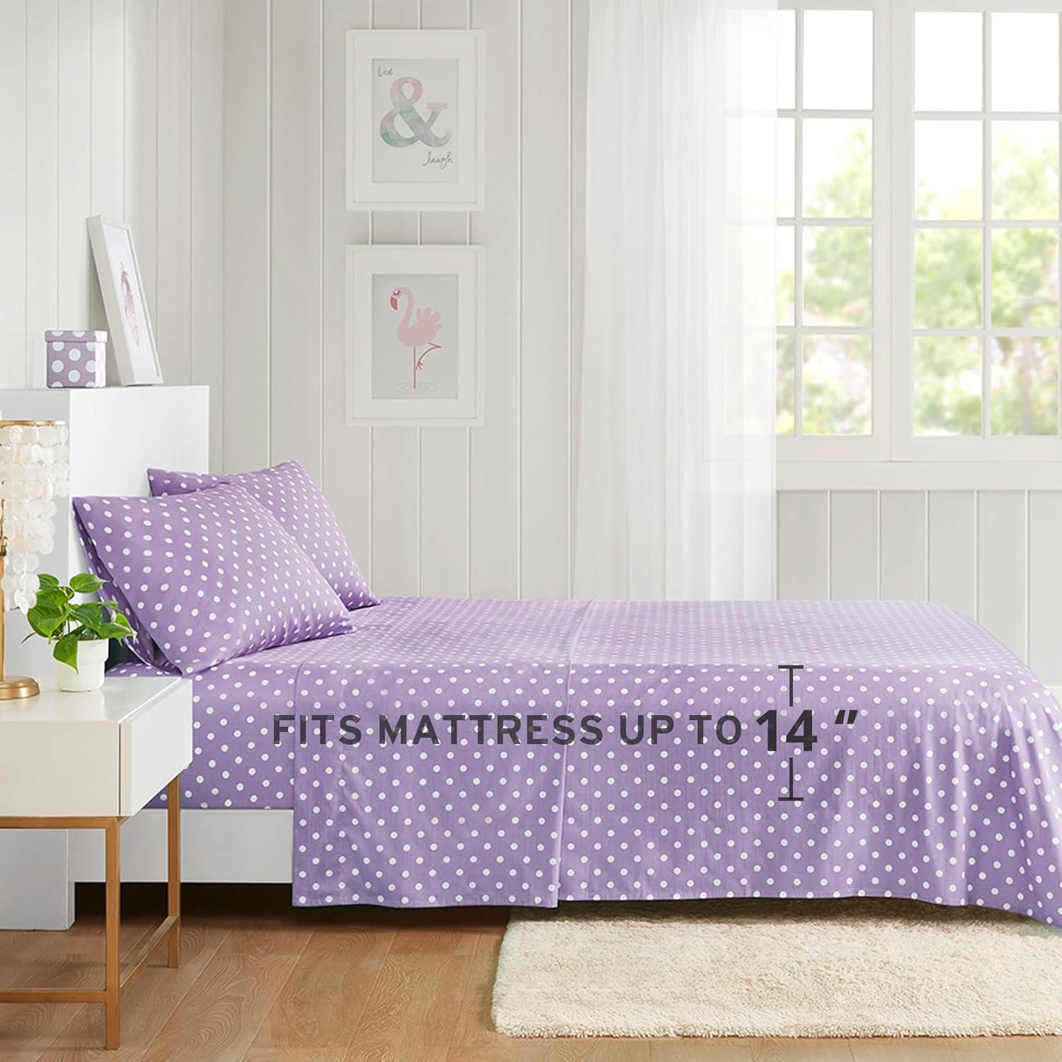 Polka Dot Polka Dot Printed 100% Cotton Sheet Set