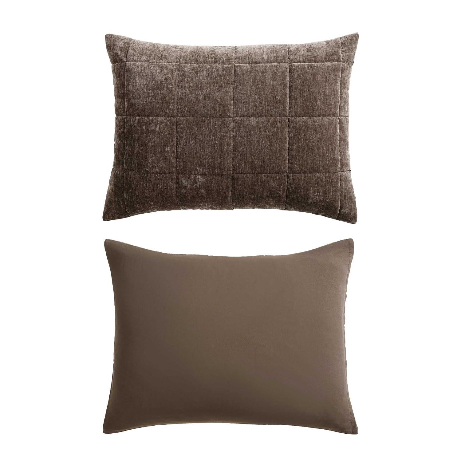 Vera Wang Vera Wang Chenille Box Solid Reversible Quilt Set