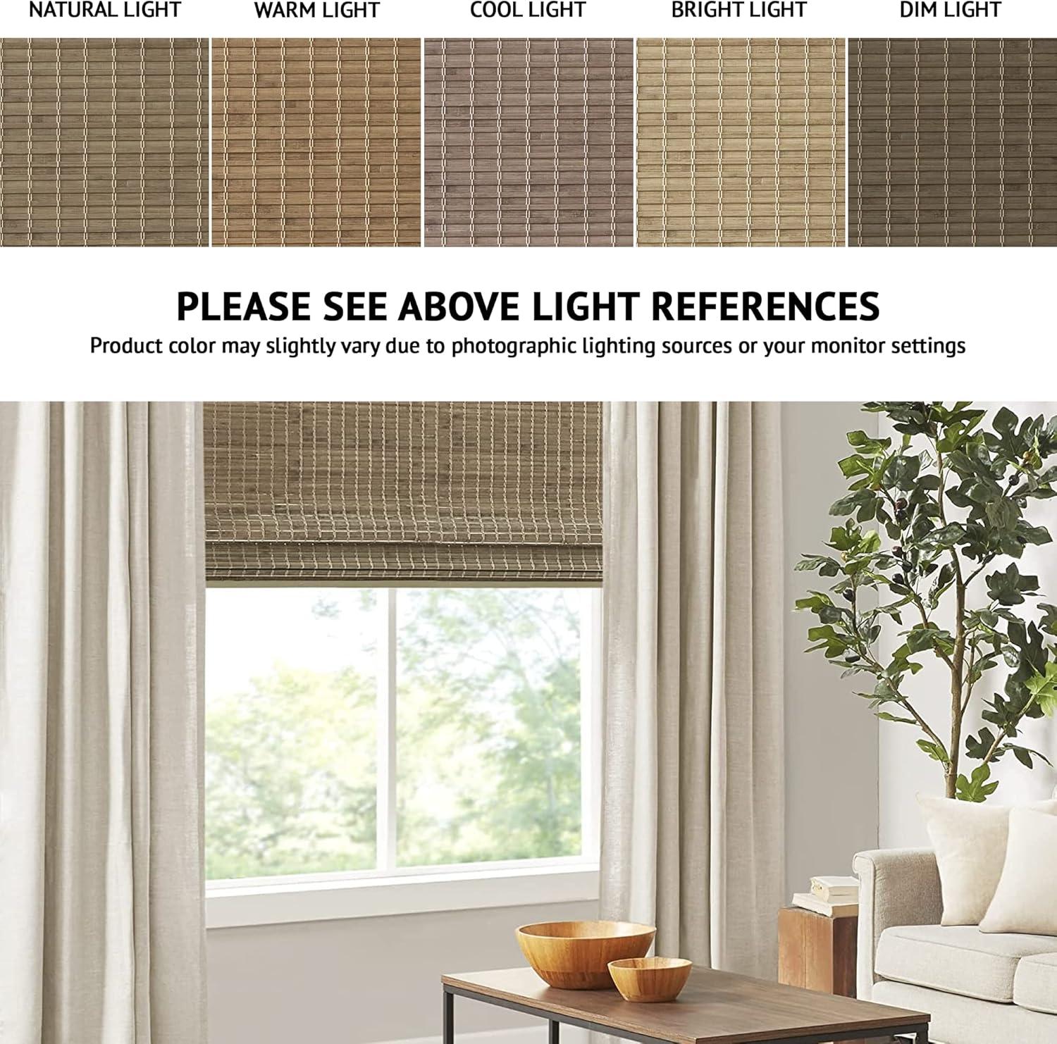 Eastfield Semi - Sheer Bamboo Light Filtering Single Roman Shade 64"L