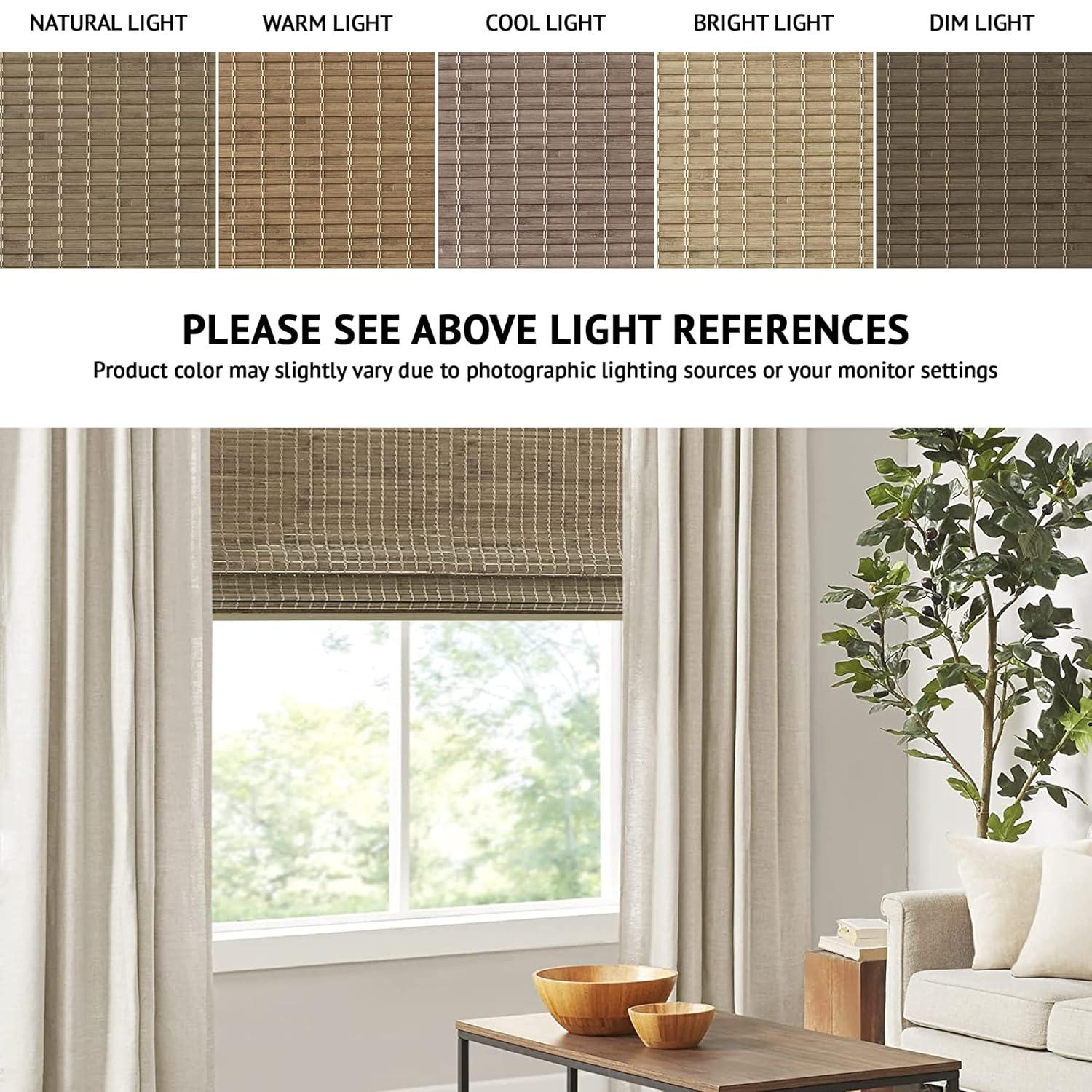 Eastfield Semi - Sheer Bamboo Light Filtering Single Roman Shade 64"L