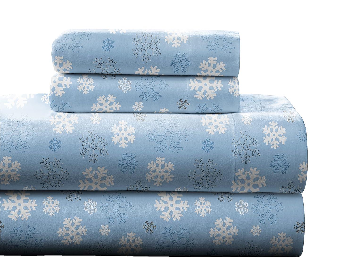 Pointehaven Flannel Damask Sheet Set