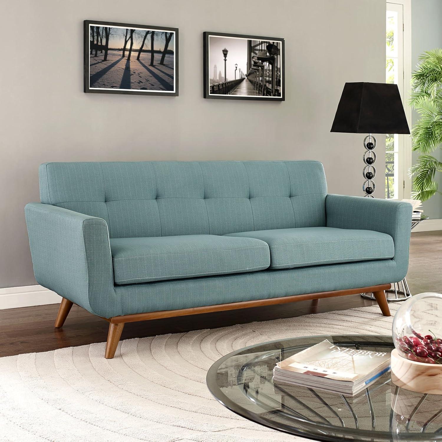 Modway Engage Upholstered Fabric Loveseat