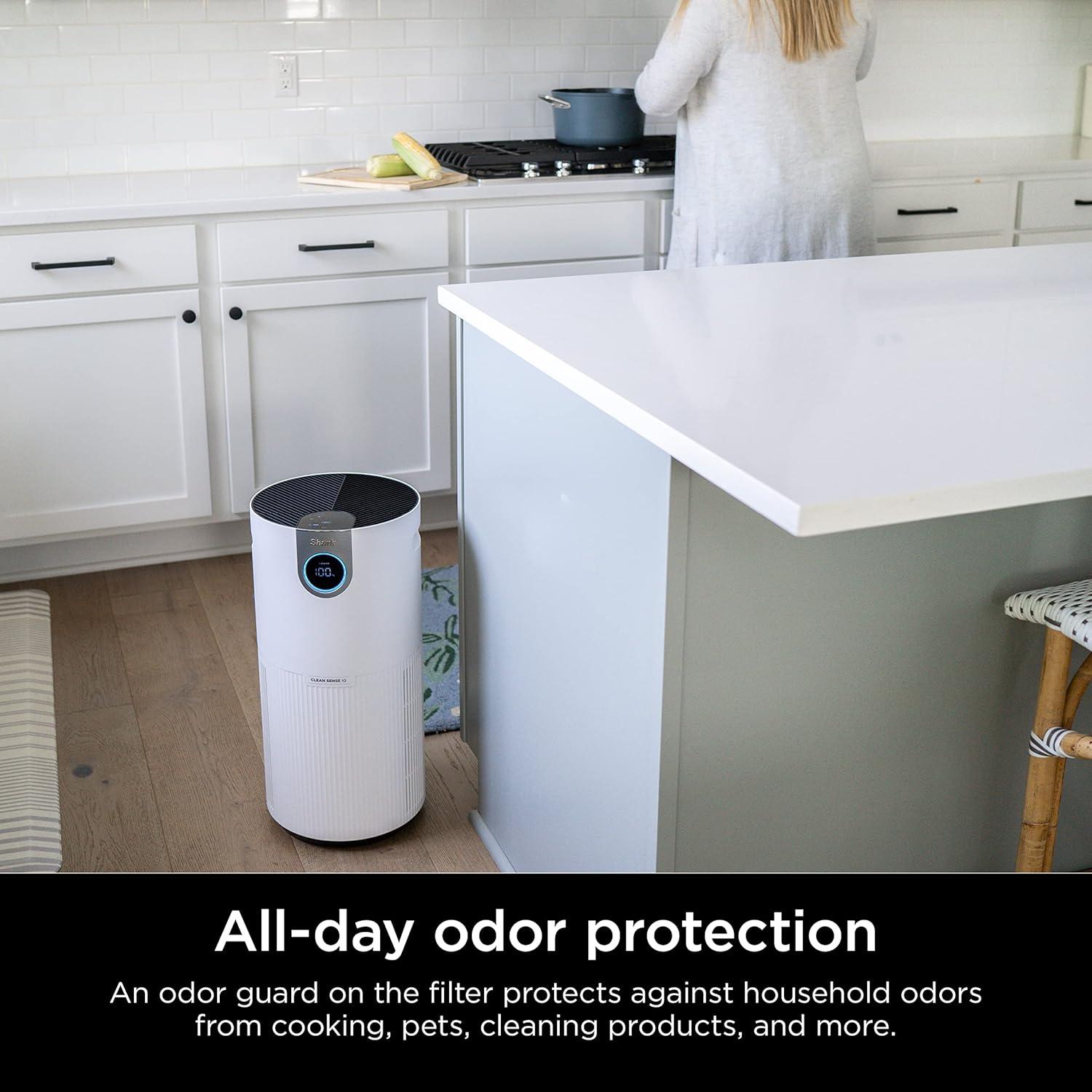 Restored Shark Air Purifier MAX with Nano Seal HEPA, Cleans up to 1000Sq ft HP200 -White (Refurbished)