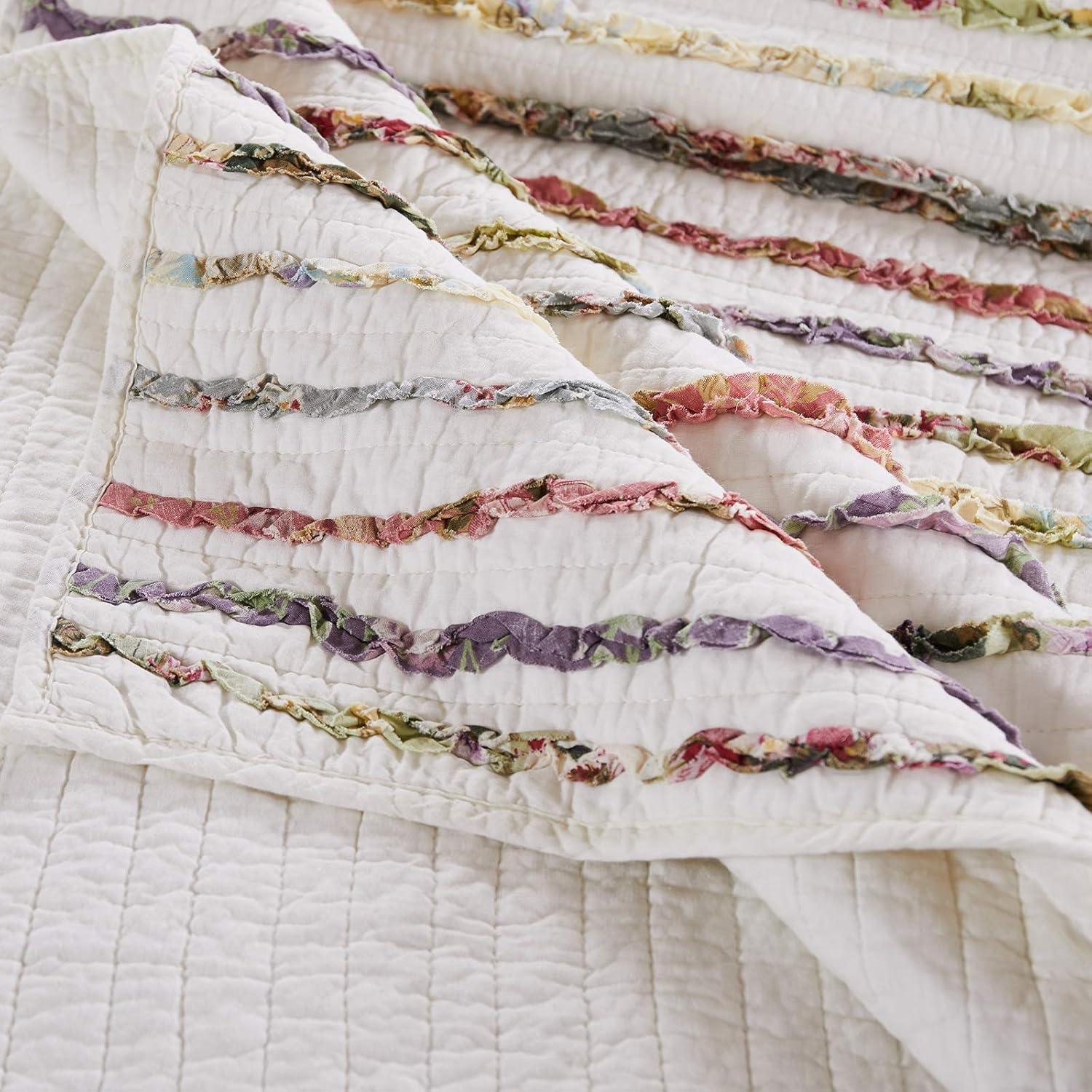 Greenland Home Fashions Bella Ruffle Quilt Set