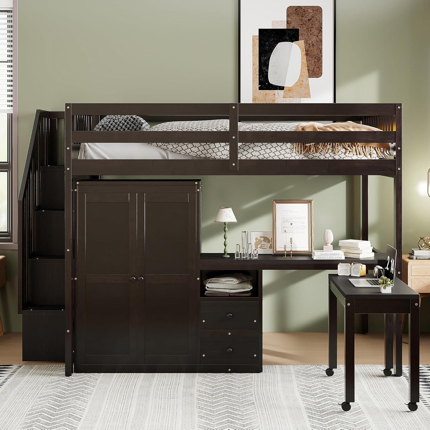 Reprise Designs Desk & Wardrobe – Space-Saving Multifunctional Loft Bed