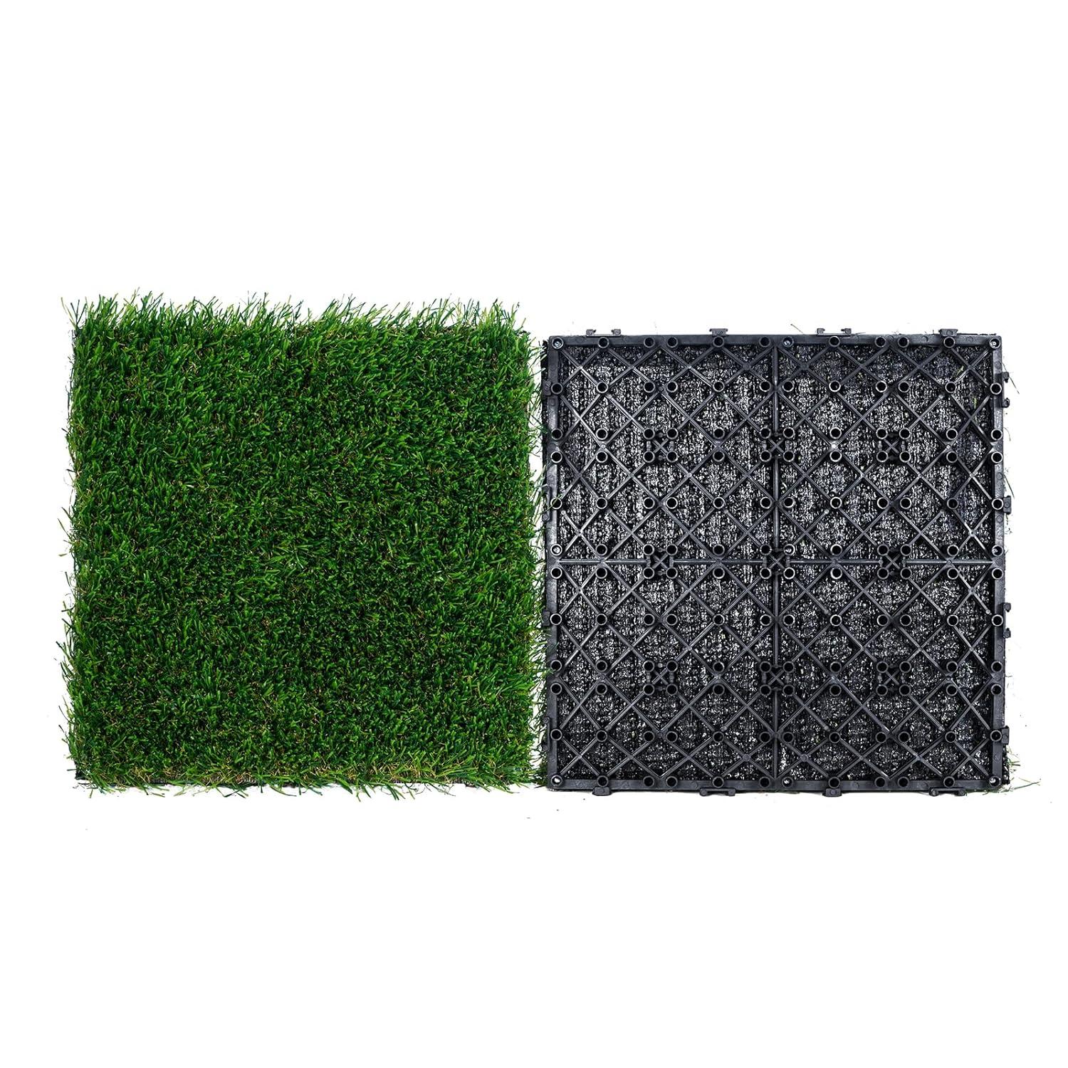VEVOR 12" x 12" Artificial Grass Turf Panels (Set of 9)