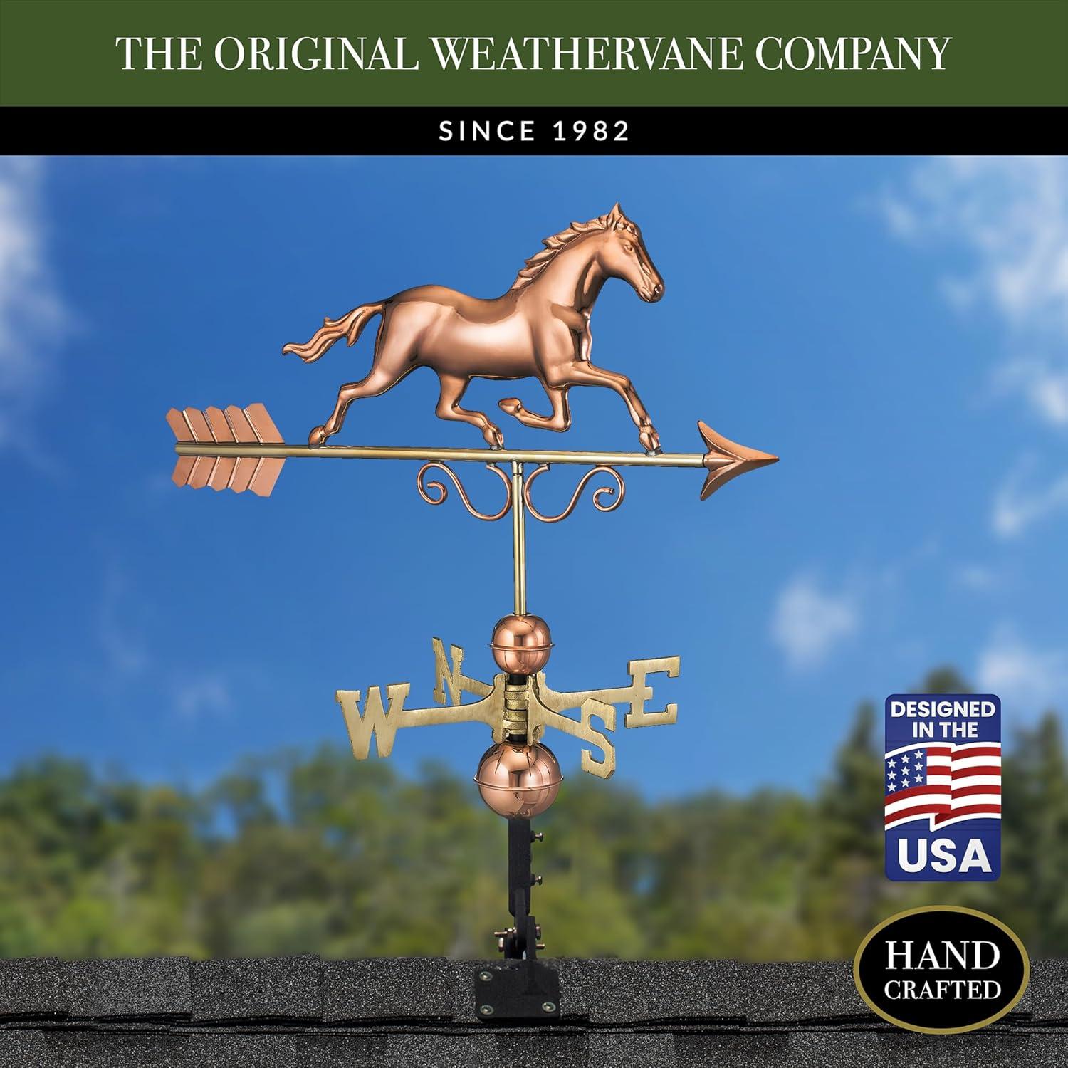 Galloping Horse Copper Weathervane