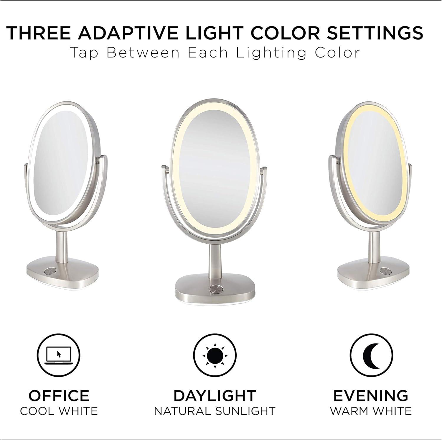 Zadro Newport LED Lighted Makeup Mirrors w/ Magnification & Touch Pad
