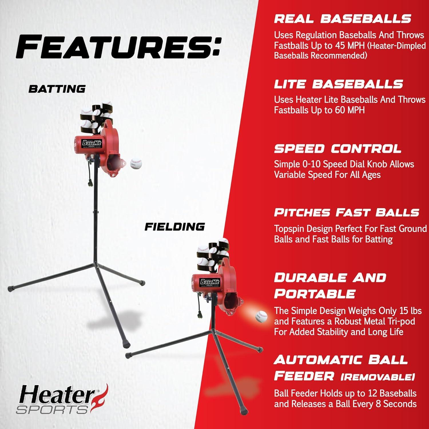 Trend Sports Base Hit Real Pitching Machine