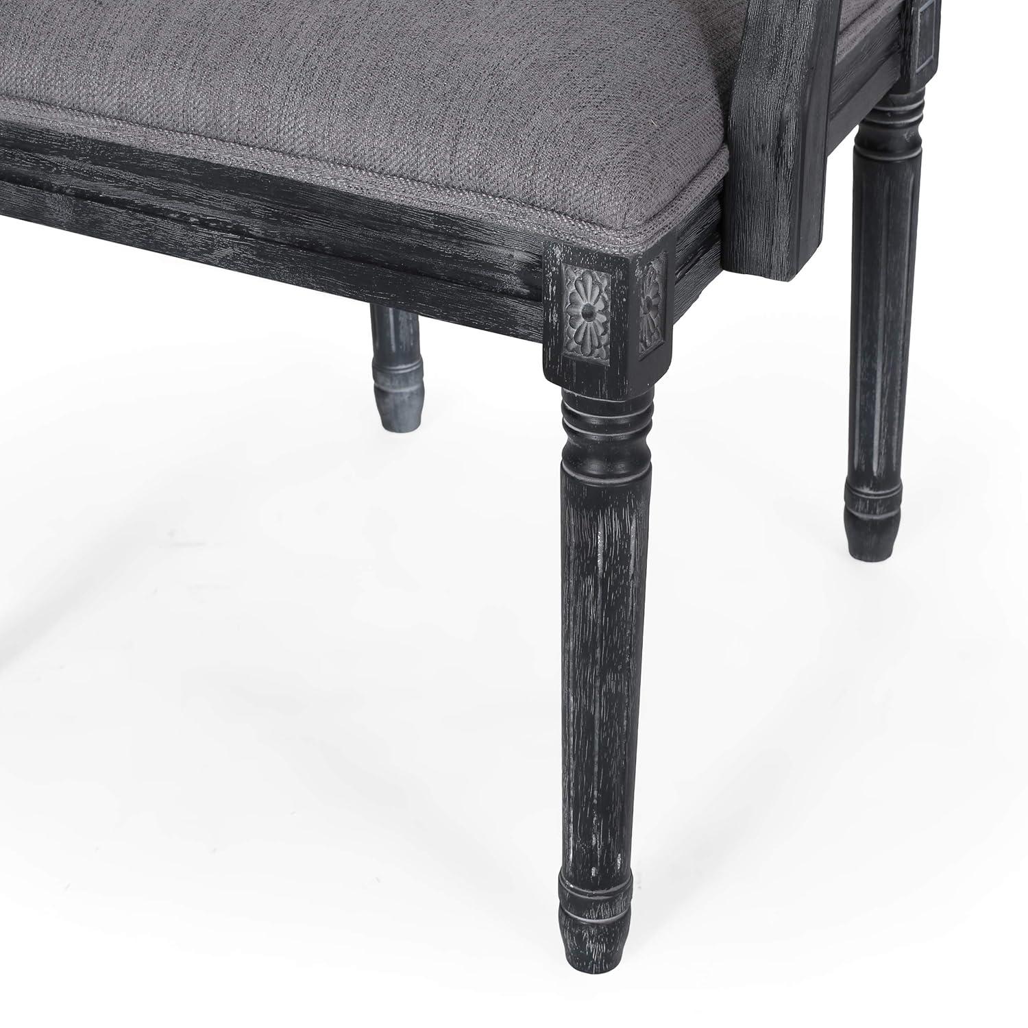 Set of 6 Maria French Country Wood & Cane Chairs: Queen Anne Style, Rubberwood Frame - Christopher Knight Home