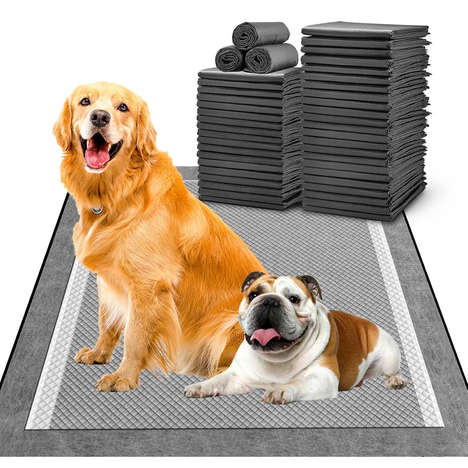 Gardner Pet Pee Pads for Dogs - 28 x 34 inchs - 100 Count - Activated carbon - Leak-Proof & Odor-Control - Full Edge Wrapping Pad