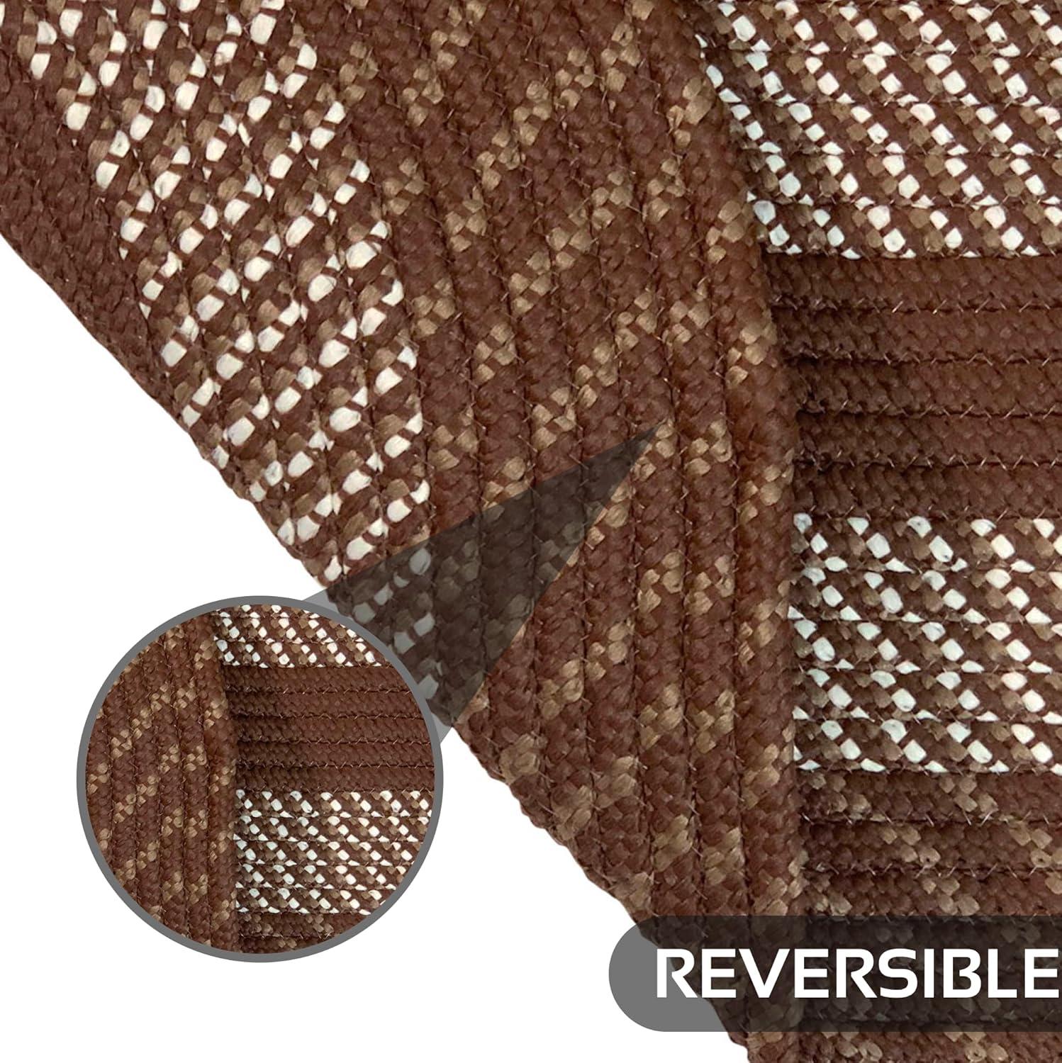 August Grove® Brod Brown Indoor/Outdoor Area Rug- Round Rug