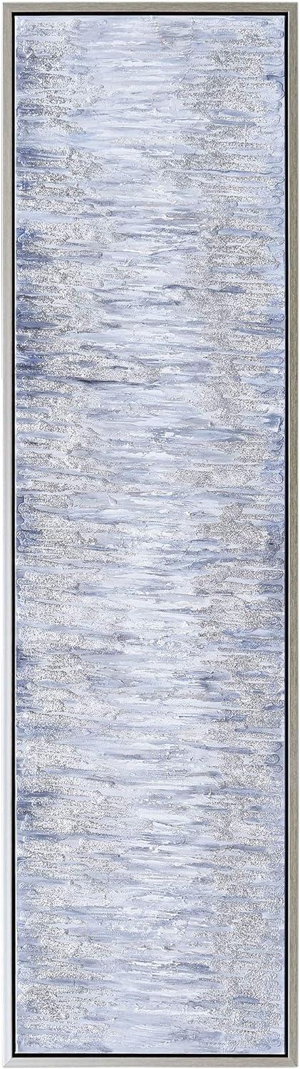 Empire Art Direct Gray Field Textured Metallic Hand Painted Wall Art, 20" x 72" x 1.5", Ready to Hang