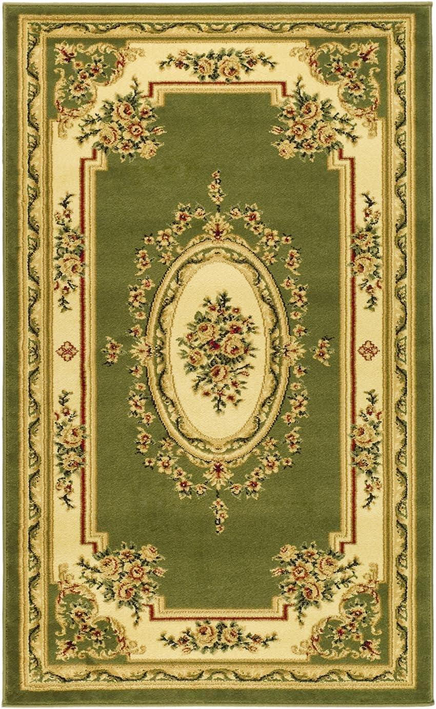 SAFAVIEH Lyndhurst Katherine Traditional Bordered Area Rug, Sage/Ivory, 8' x 11'