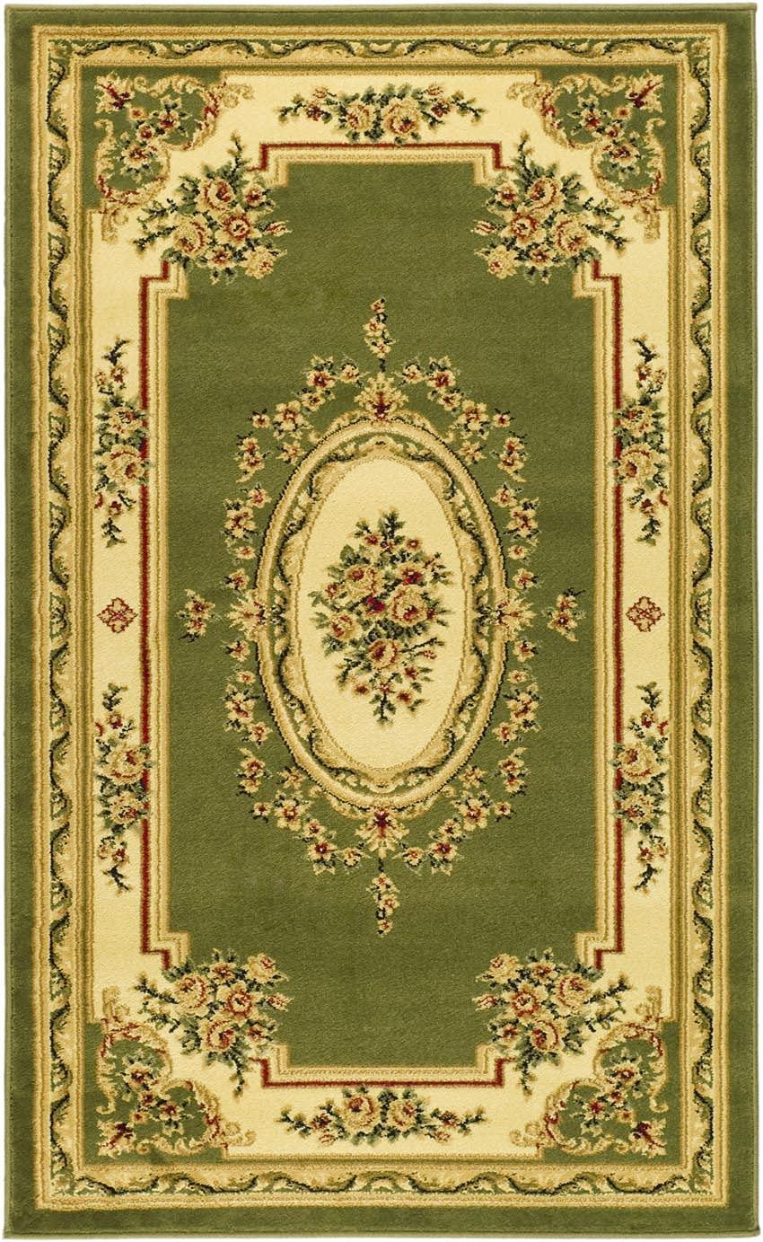 Lyndhurst LNH218 Power Loomed Accent Rug - Sage/Ivory - 2'3"x4' - Safavieh