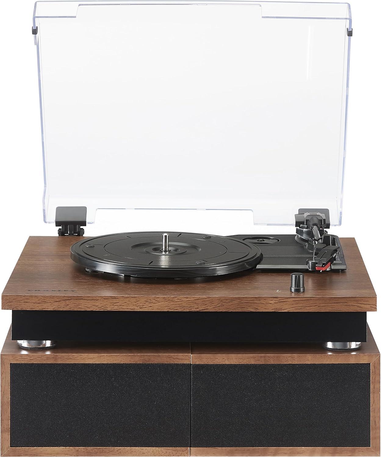 Crosley Riff Bluetooth Vinyl Record Player with Speakers, 3-Speed Turntable, 6 Modular Layouts