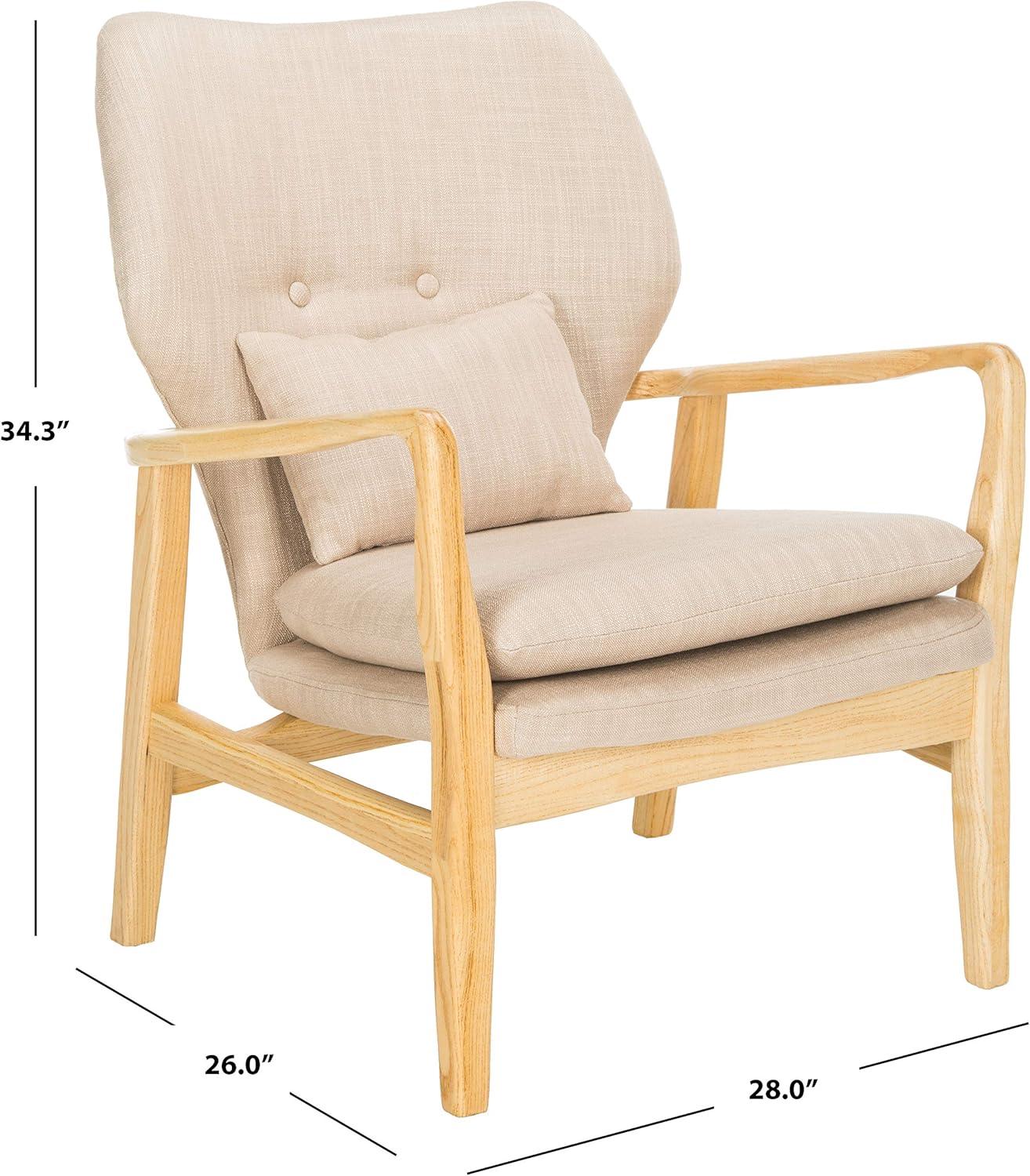 Tarly Accent Chair - ACH9500B - Beige/Natural - Safavieh