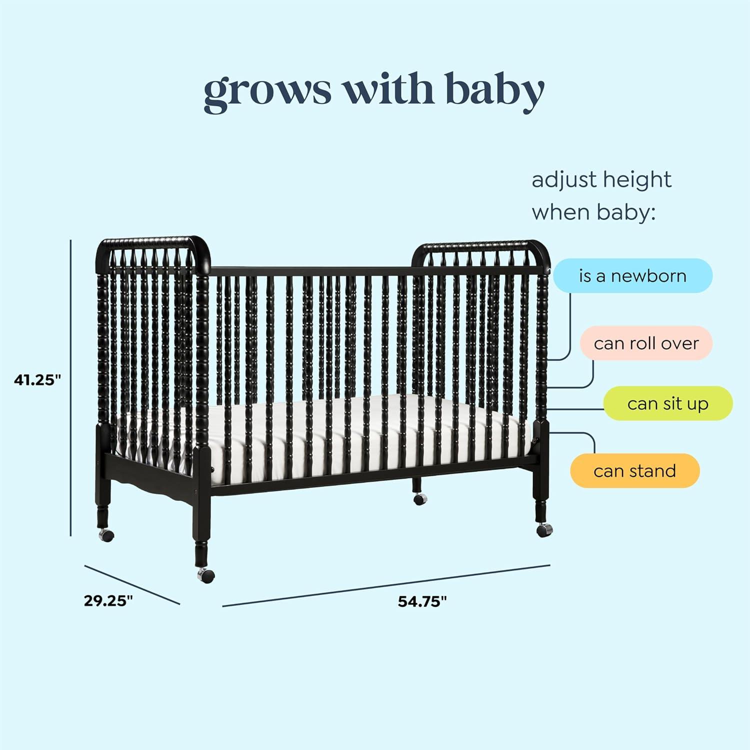 Jenny Lind 3-in-1 Convertible Crib