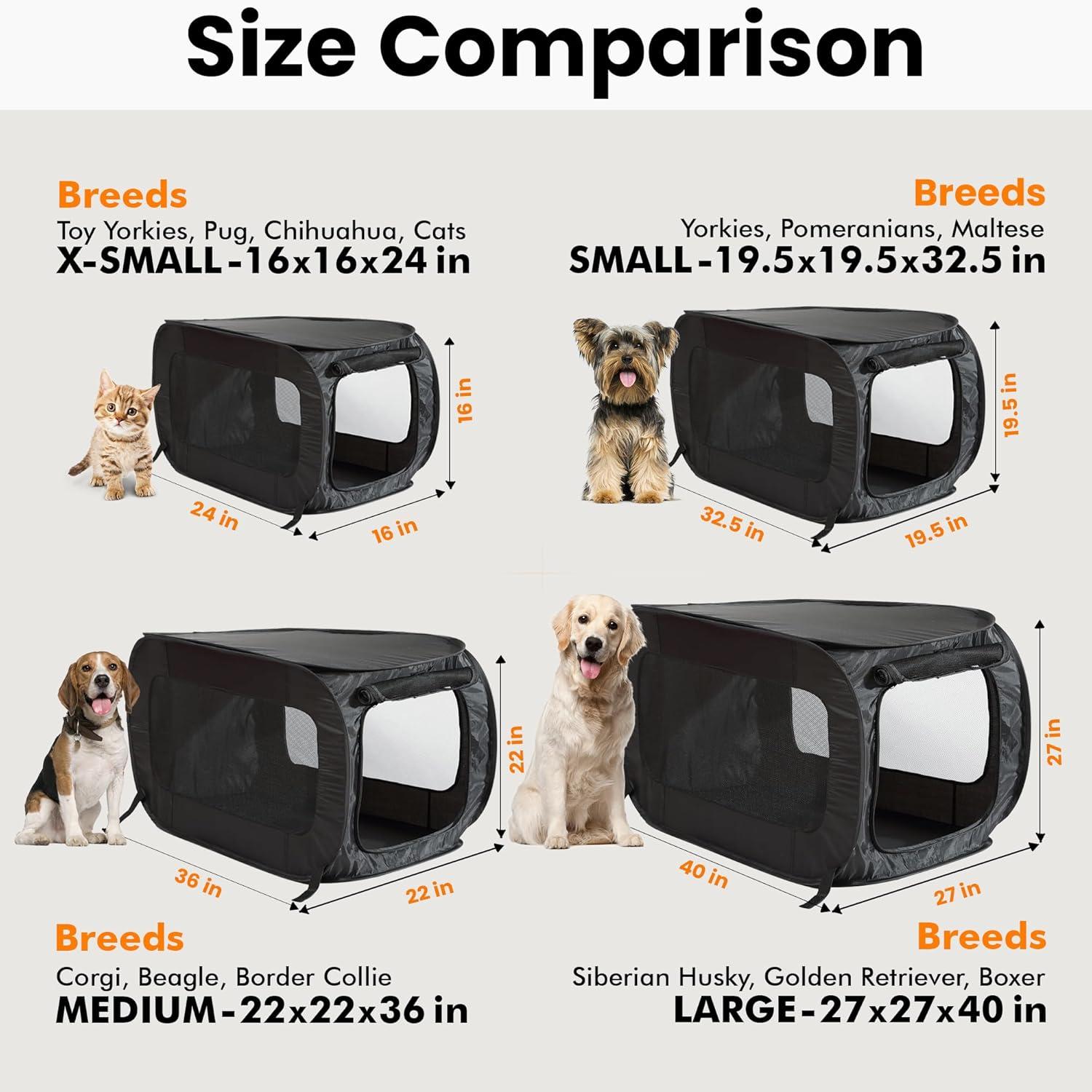 Beatrice Home Fashions Collapsible Pet Carrier with 1 Door