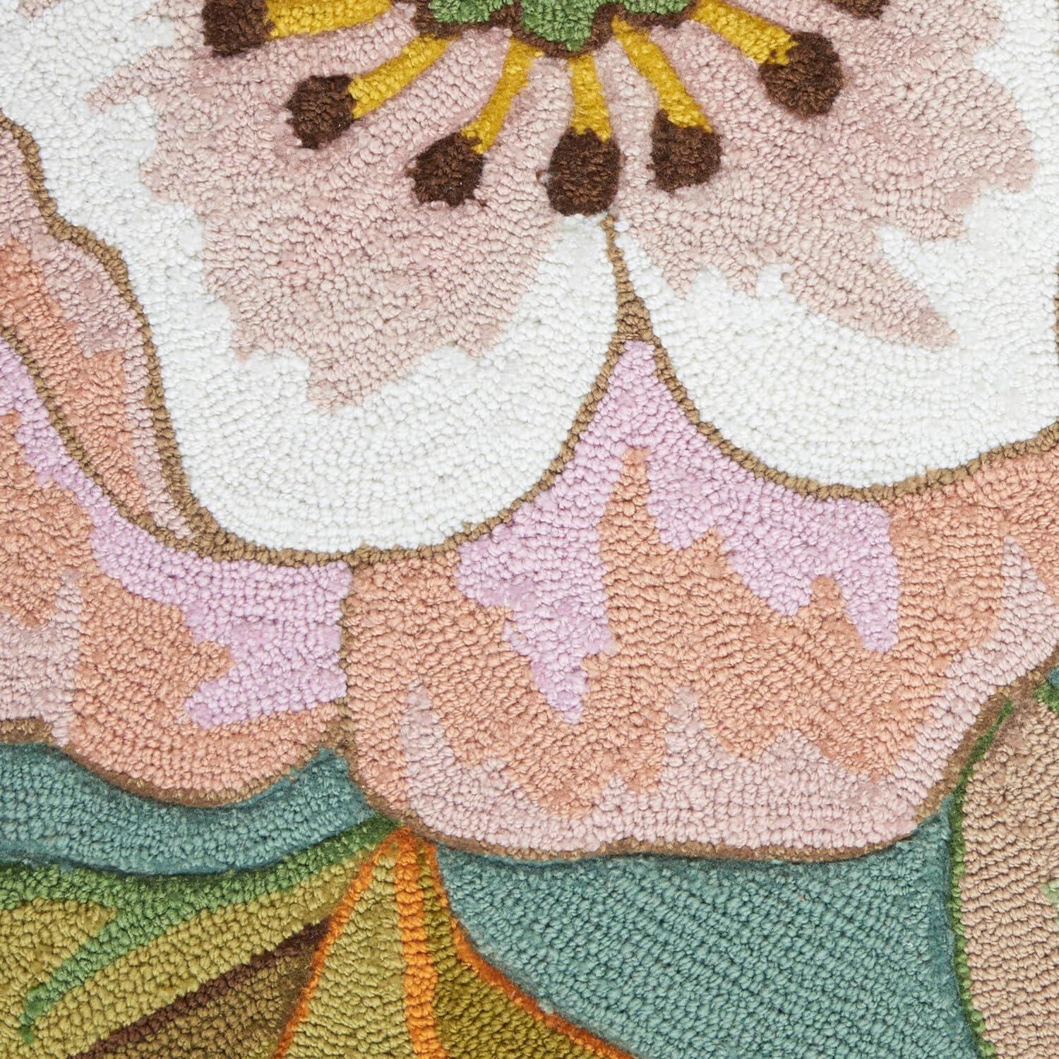Nourison Fantasy FA18 Aqua Area Rug 5' x 7'6"