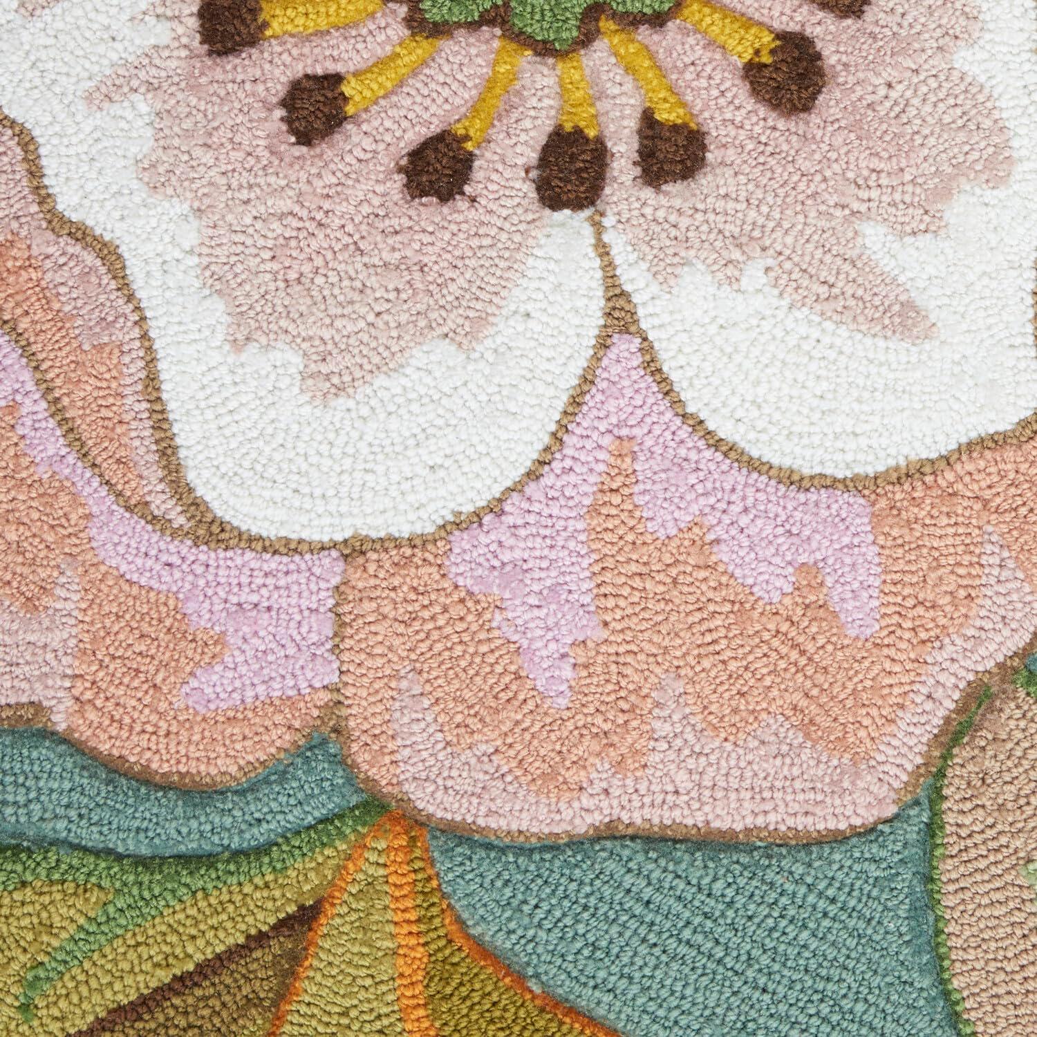 Nourison Fantasy FA18 Aqua Area Rug 5' x 7'6"