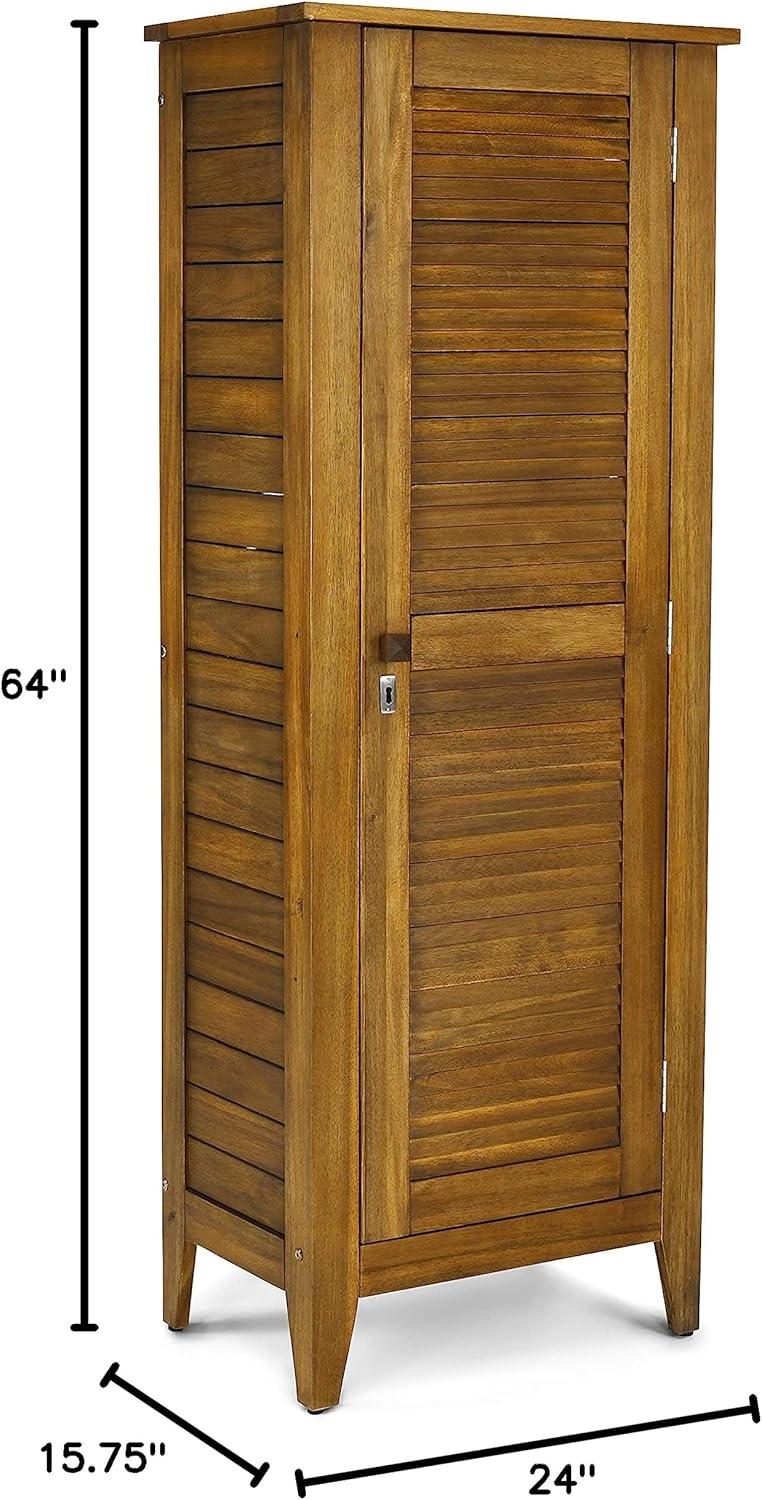 Homestyles Maho Brown Wood Storage Cabinet