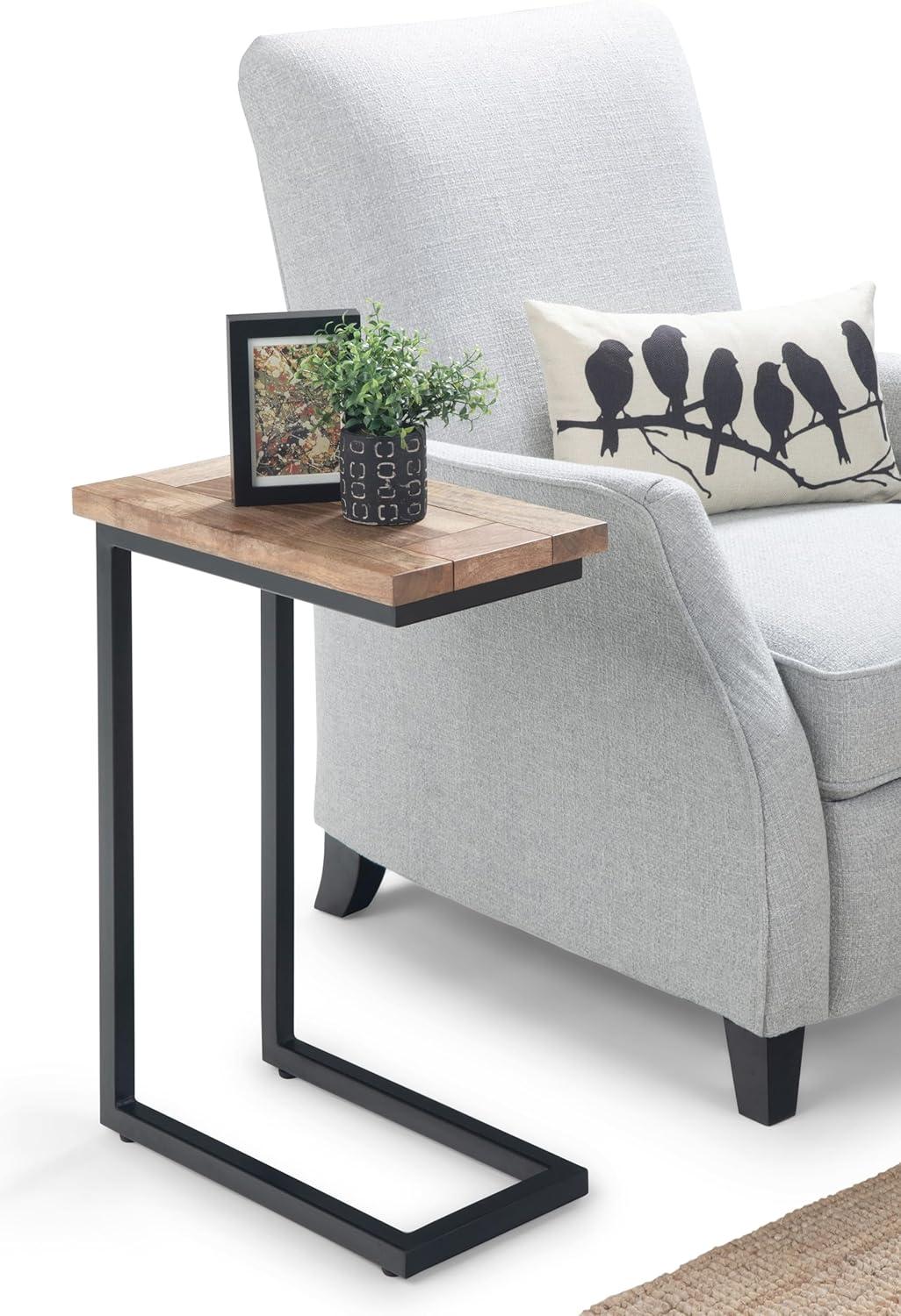 Simpli Home Skyler Solid Mango Wood C Side Table & Reviews | Wayfair