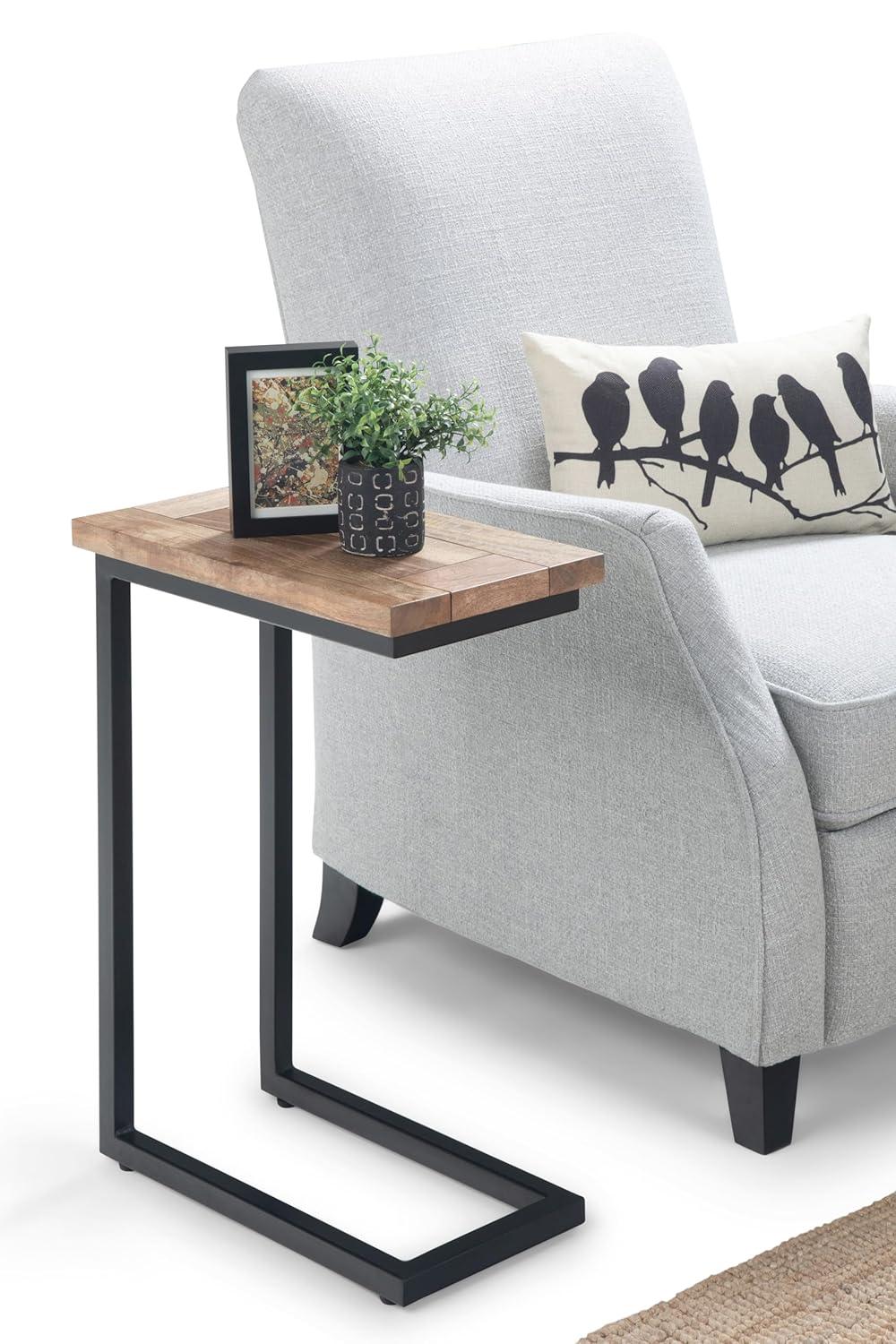 Simpli Home Skyler Solid Mango Wood C Side Table & Reviews | Wayfair