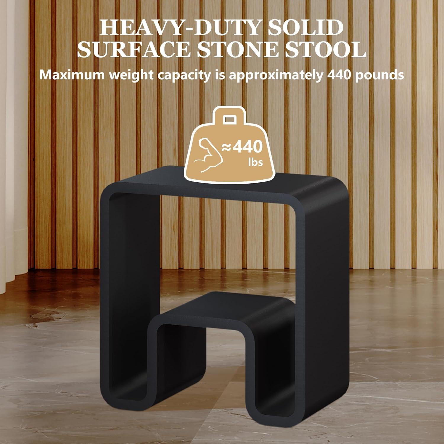 CASAINC Casainc Riverside Freestanding Solid Surface Bathroom Shower Stool CABR16004SLC06W