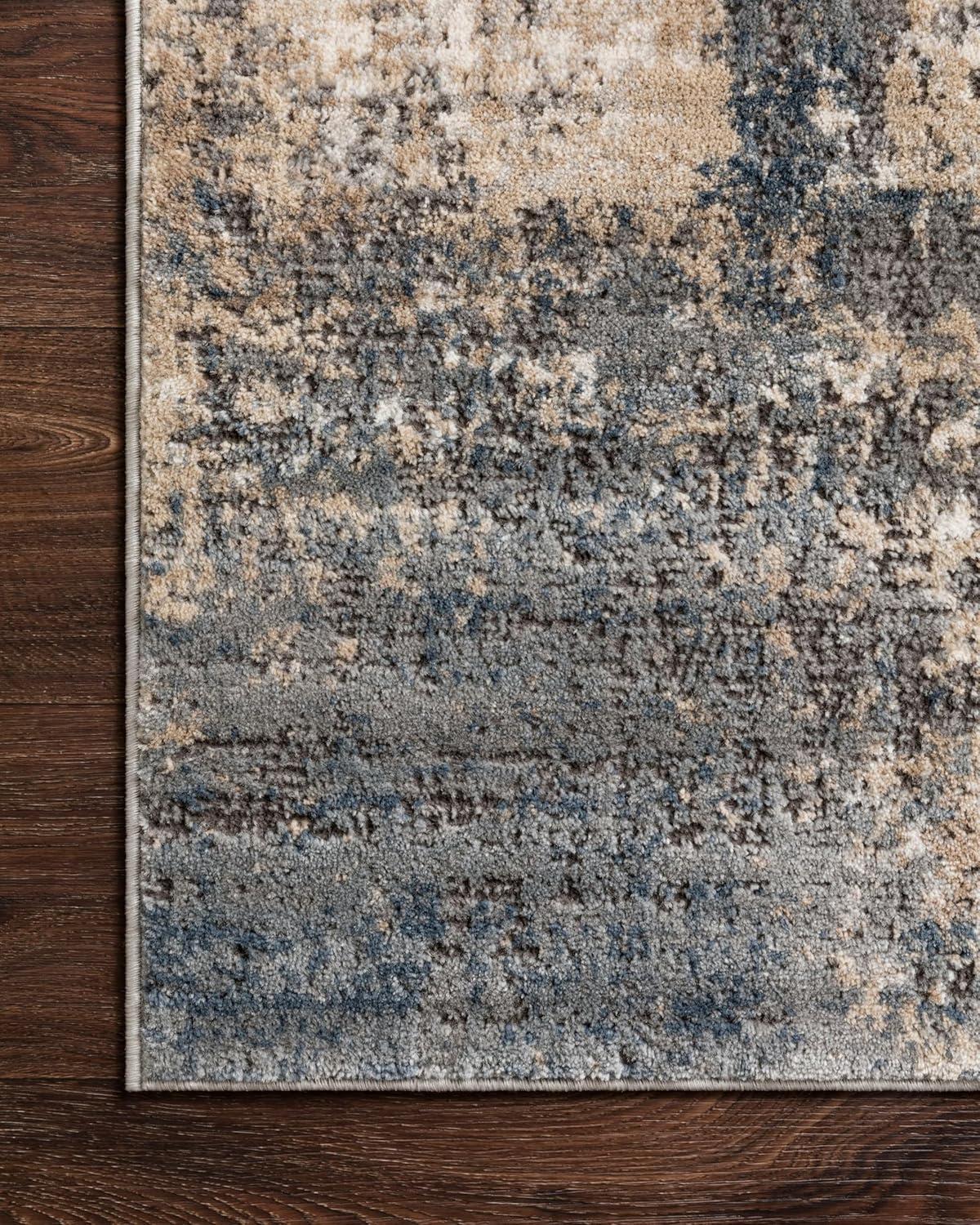 Loloi II Teagan Abstract Ivory / Mist Area Rug