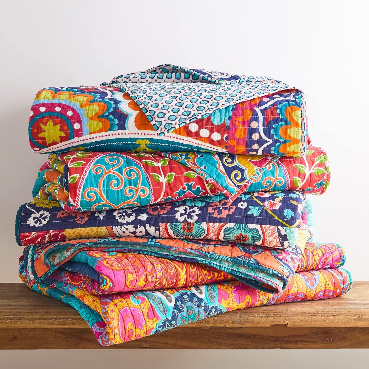Amelie Bohemian Quilt Set - Full/Queen Quilt and Two Standard Pillow Shams Multi - Levtex Home