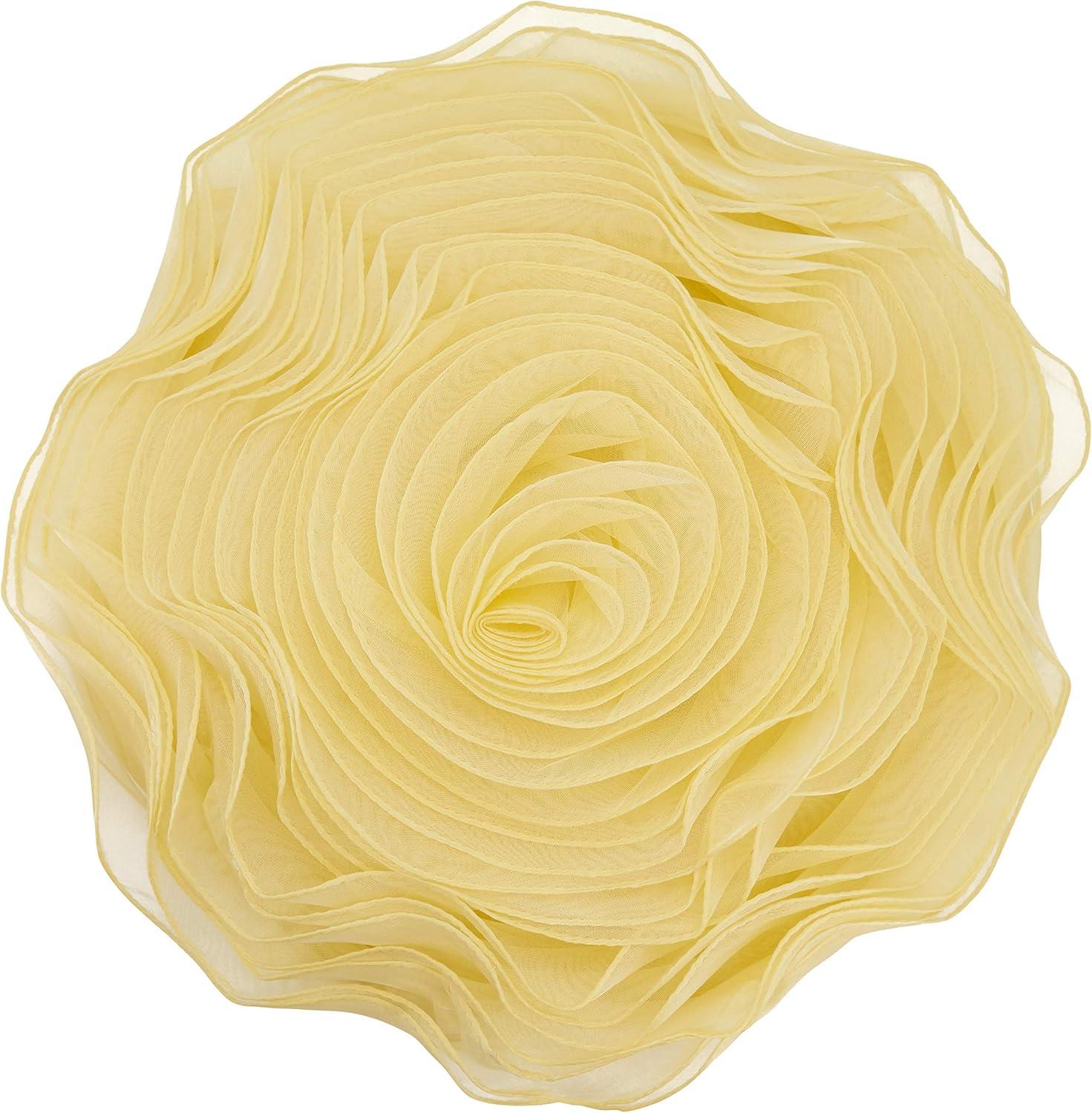 Saro Rose Collection Reversible Throw Pillow
