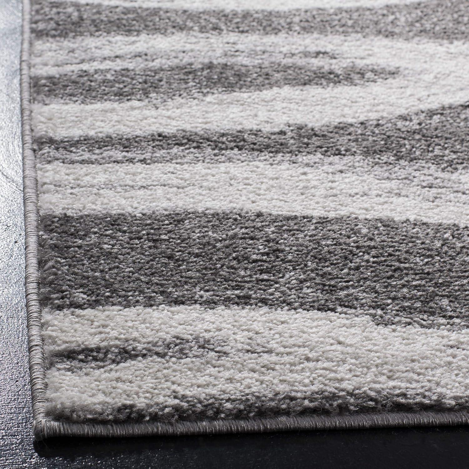 SAFAVIEH Adirondack Isidor Geometric Area Rug, Charcoal/Ivory, 11' x 15'