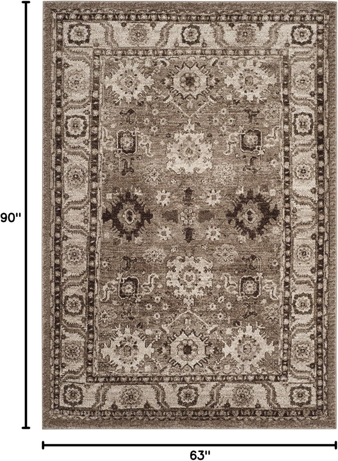 Vintage Hamadan VTH214 Power Loomed Indoor Area Rug - Taupe - 5'3"x7'6" - Safavieh